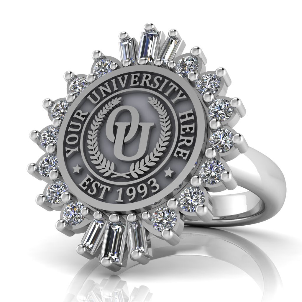 Seren | Classic Dome Band Custom Collage Ring