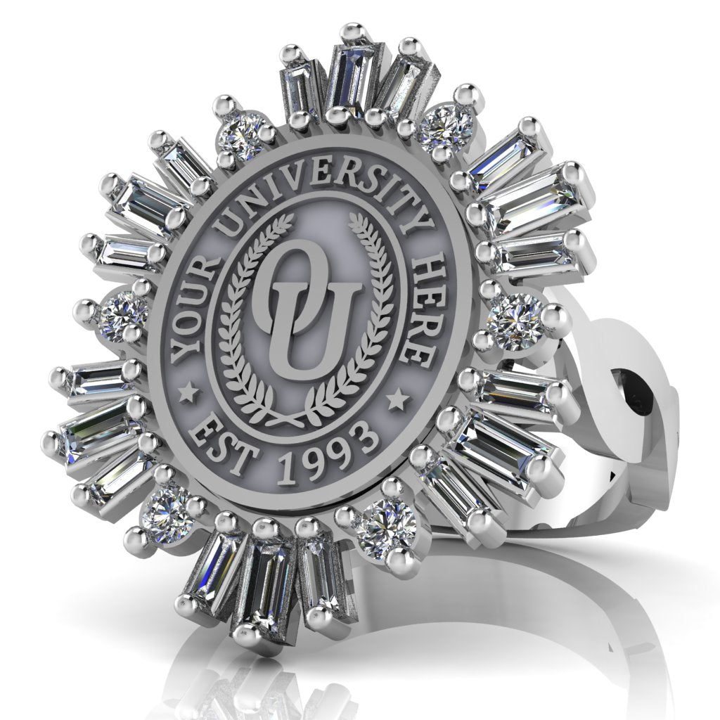 Tramontana Oval | Infinity Loop Band Custom College Ring