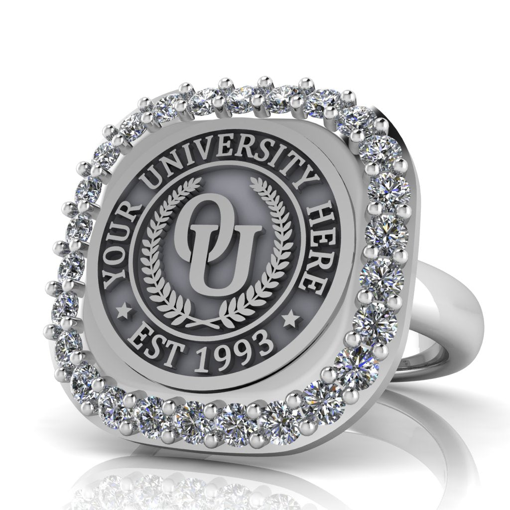 Radius | Classic Dome Band Custom Collage Ring