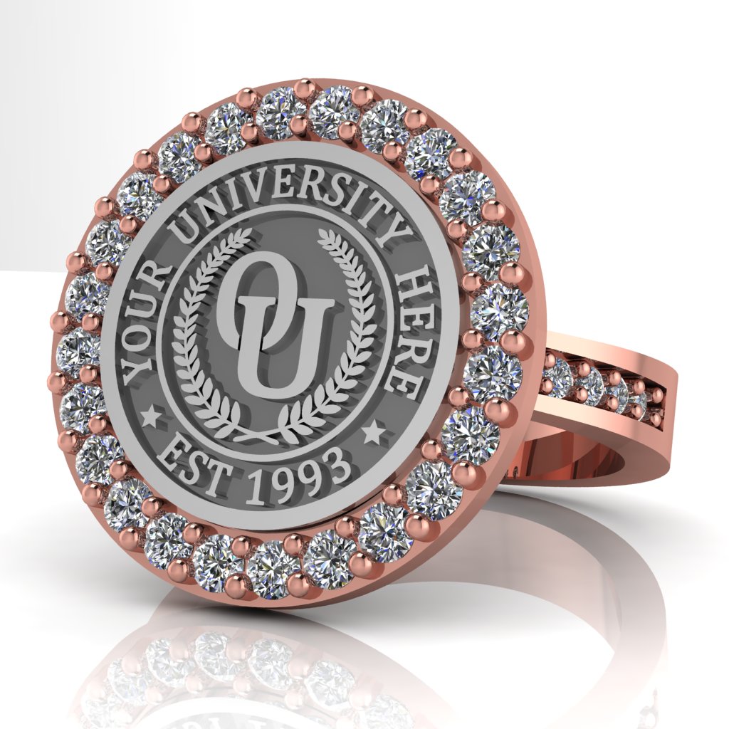 Circum | Channel Core Band Custom Collage Ring