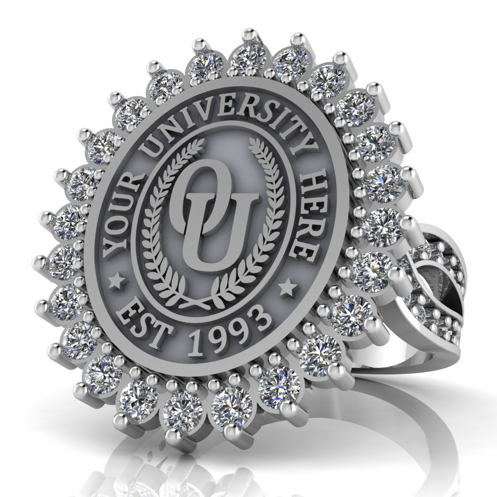 Serku Oval | Infinity Pave Band Custom Collage Ring