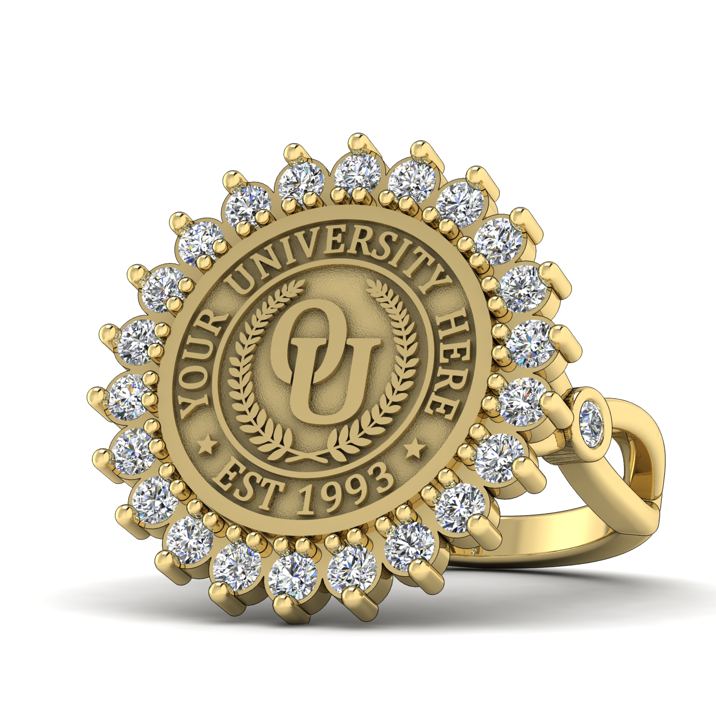 Serku | Infinity Bezel Band Custom College Ring