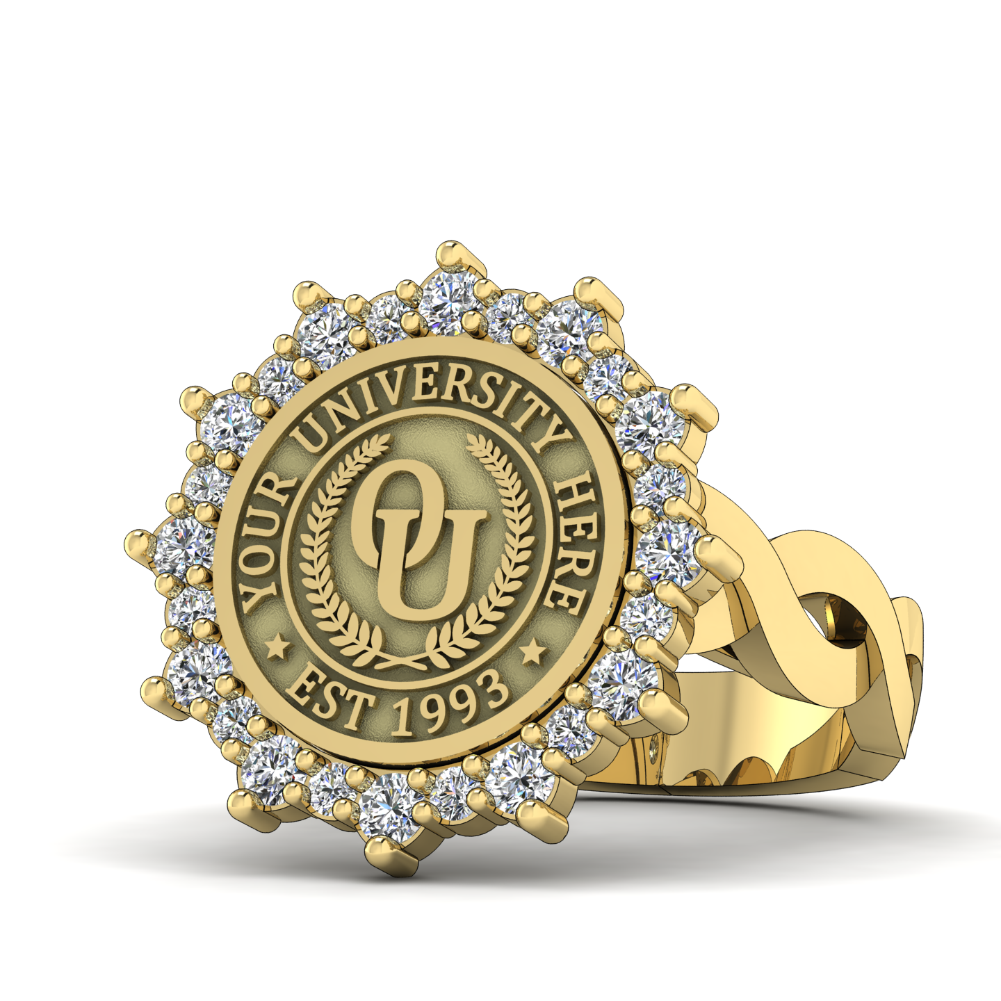 Attraente | Infinity Loop Band Custom College Ring