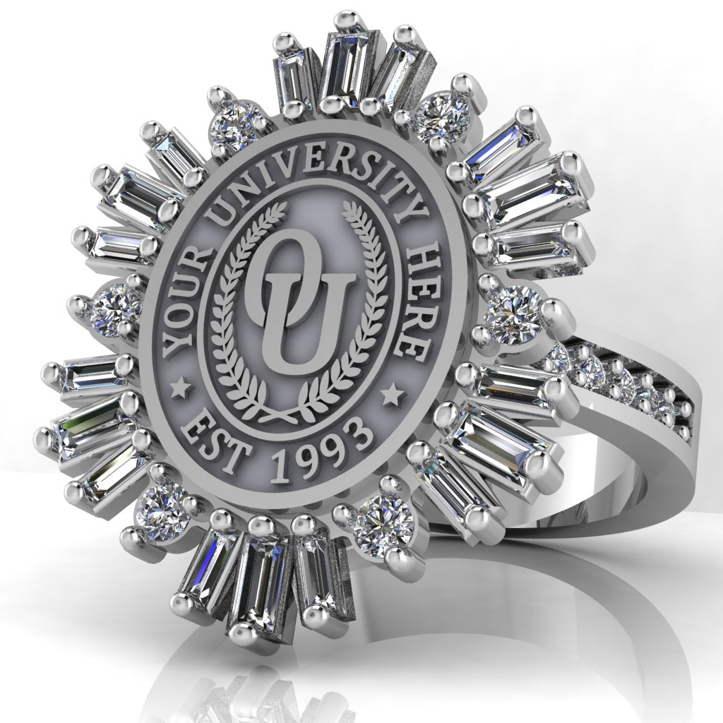 Tramontana Oval | Channel Core Band Custom College Ring