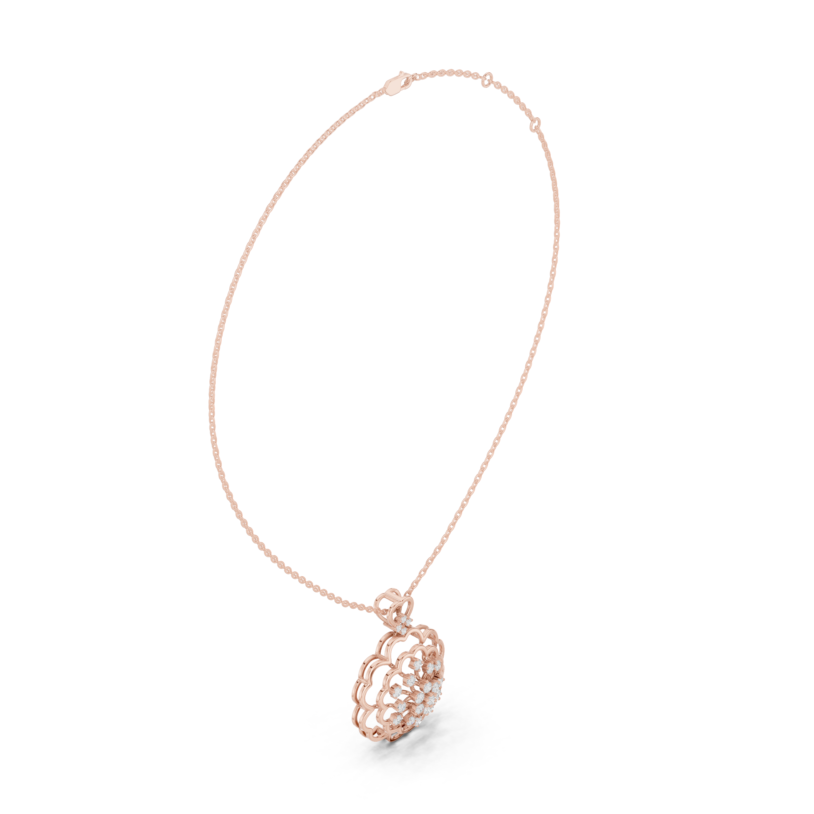 Royal Blossom Diamond Pendant