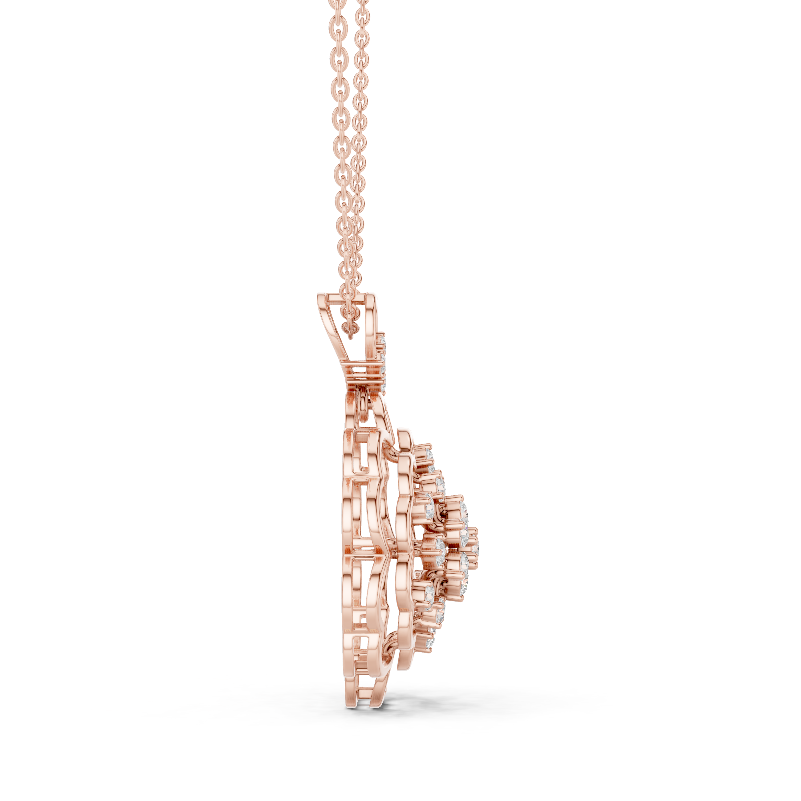 Royal Blossom Diamond Pendant