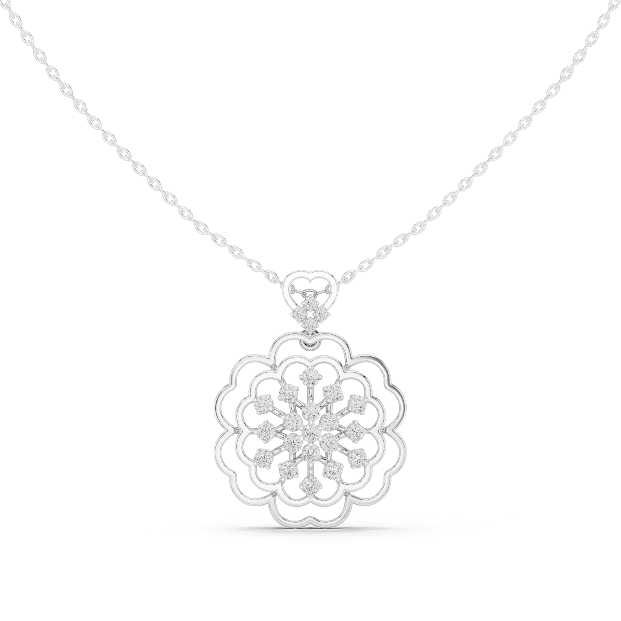 Royal Blossom Diamond Pendant