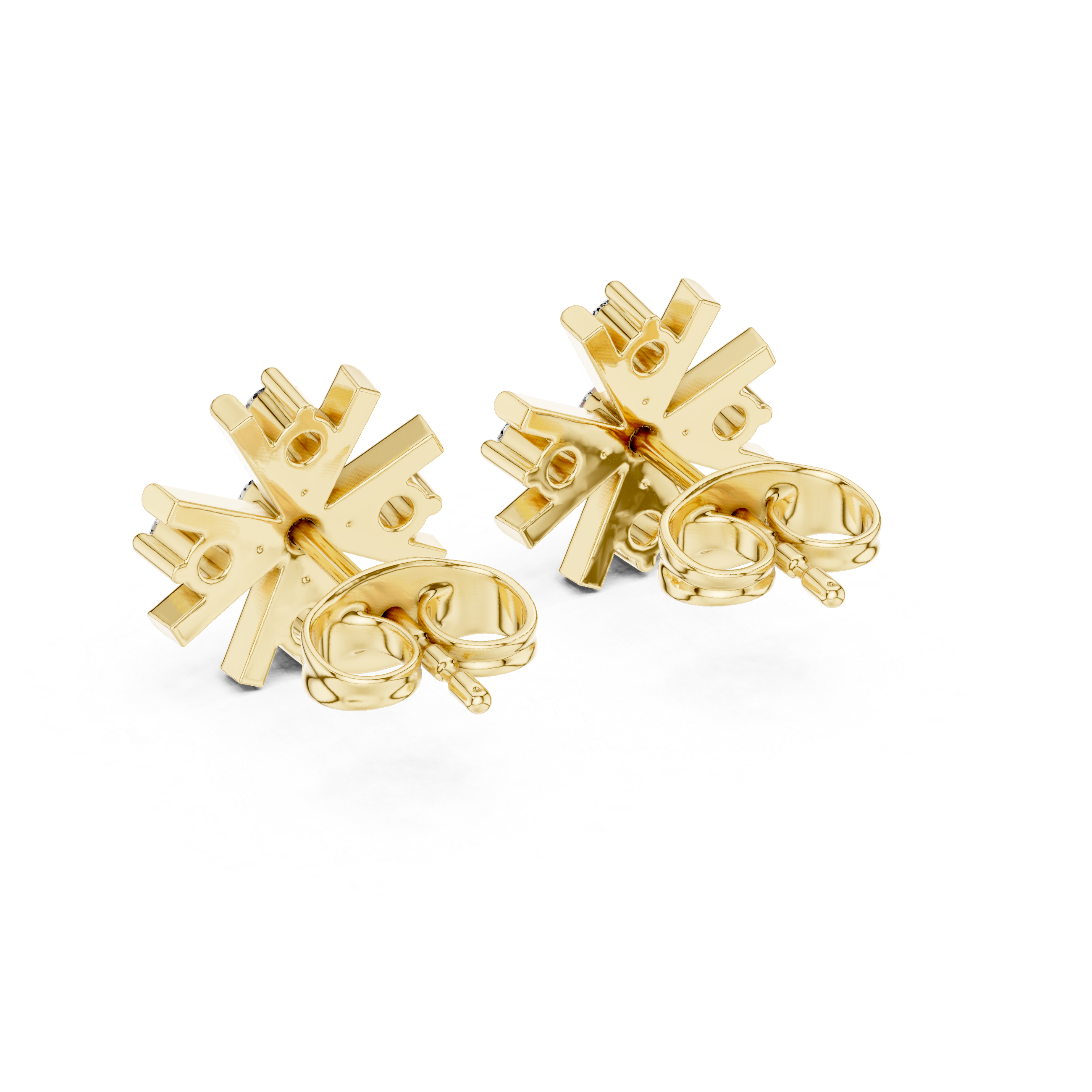 Radiant Star Diamond Earrings