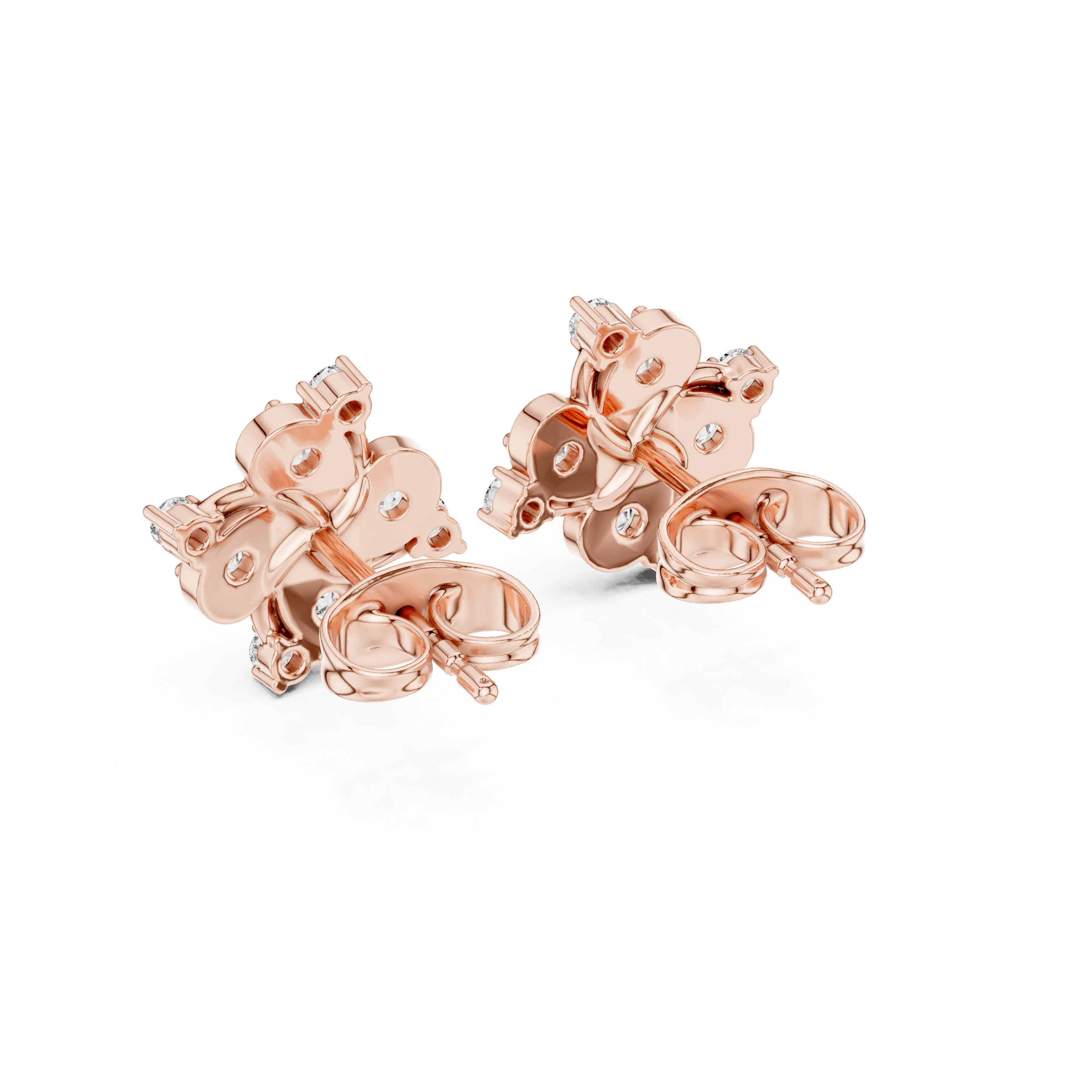 Radiant Floral Diamond Earrings