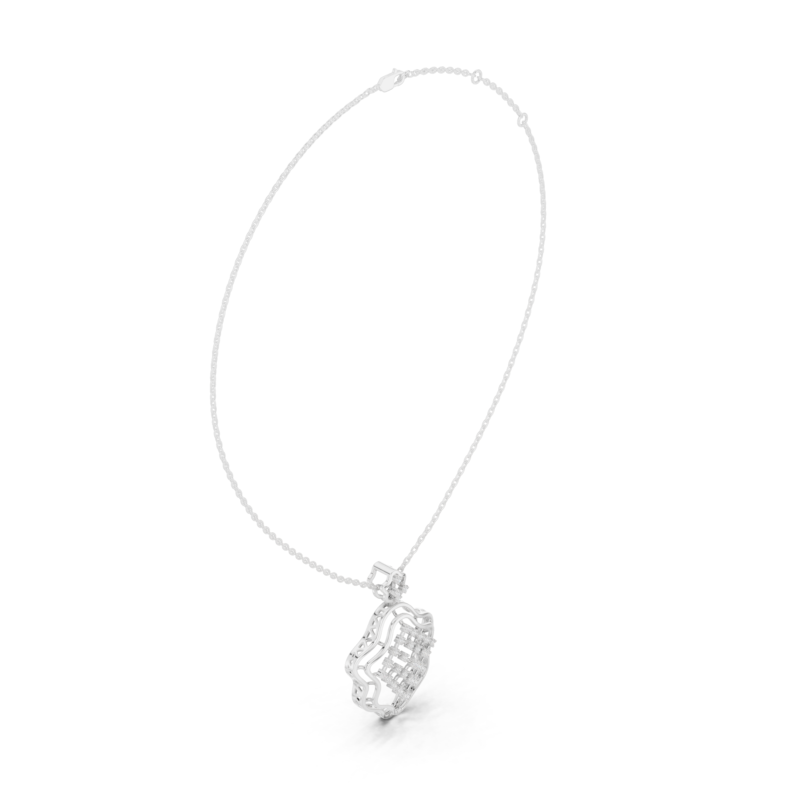 Luxury Diamond Lattice Pendant