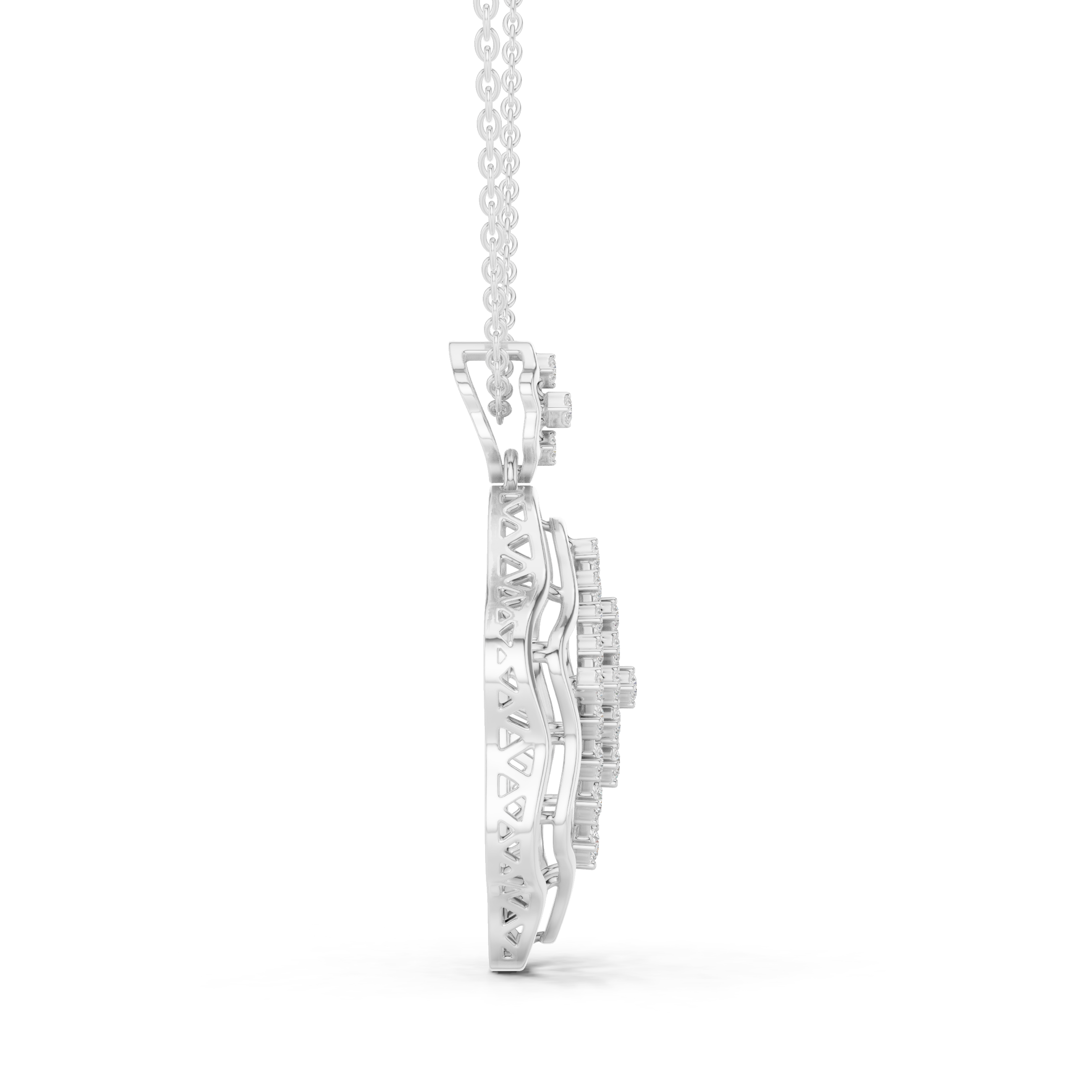 Luxury Diamond Lattice Pendant