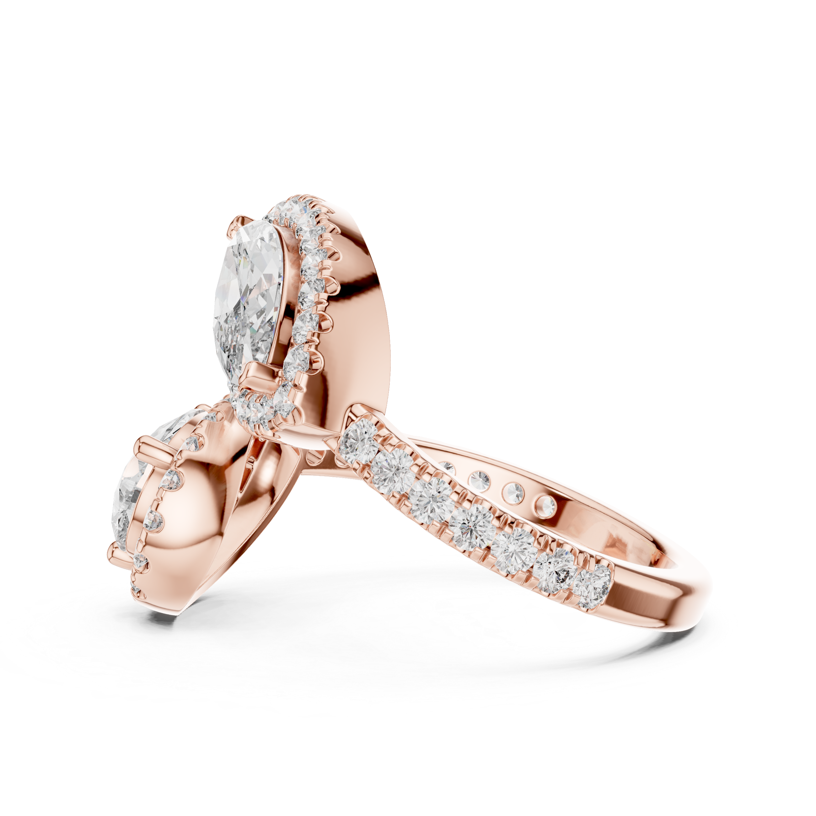 Luxury Toi Et Moi Diamond Ring