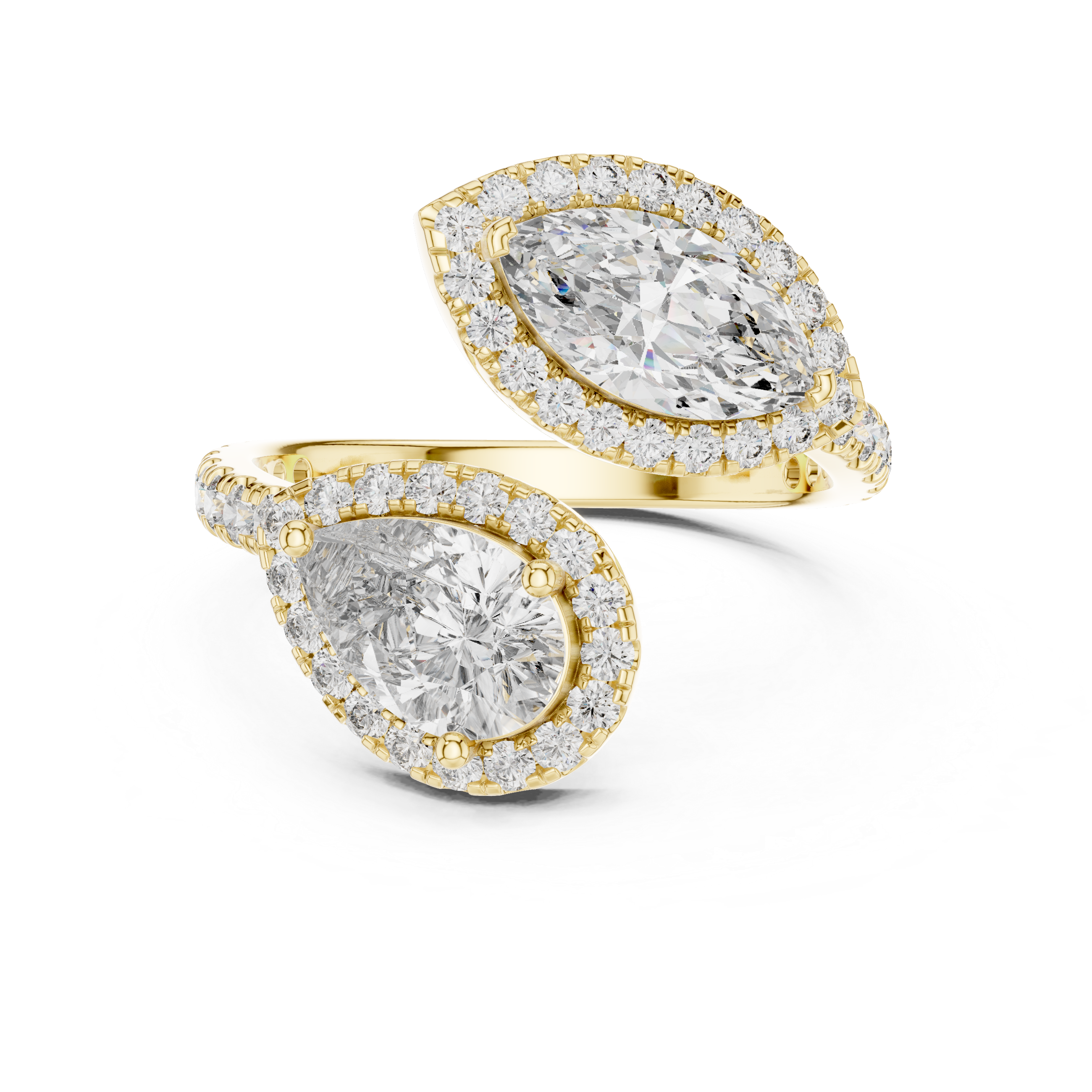 Luxury Toi Et Moi Diamond Ring
