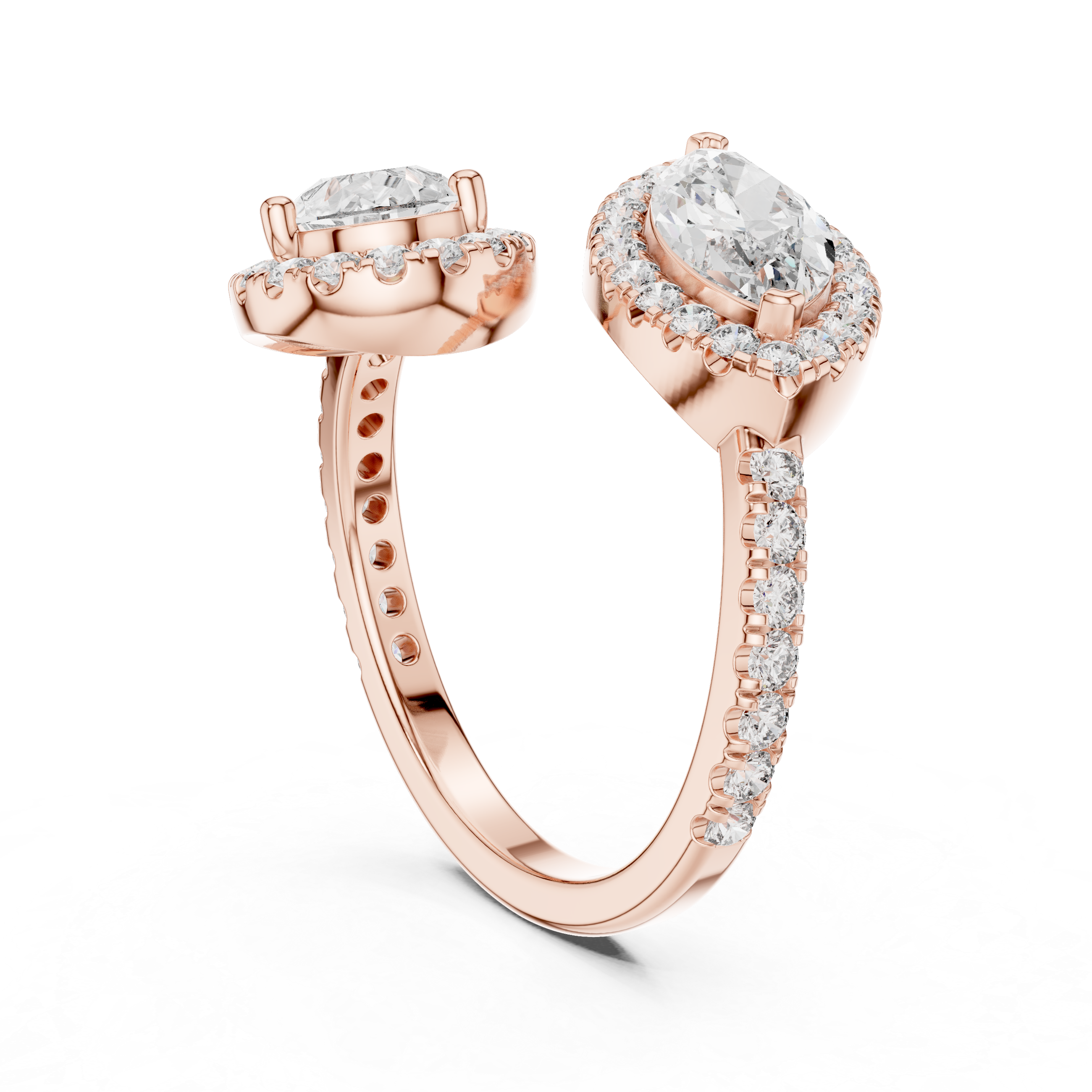 Luxury Toi Et Moi Diamond Ring
