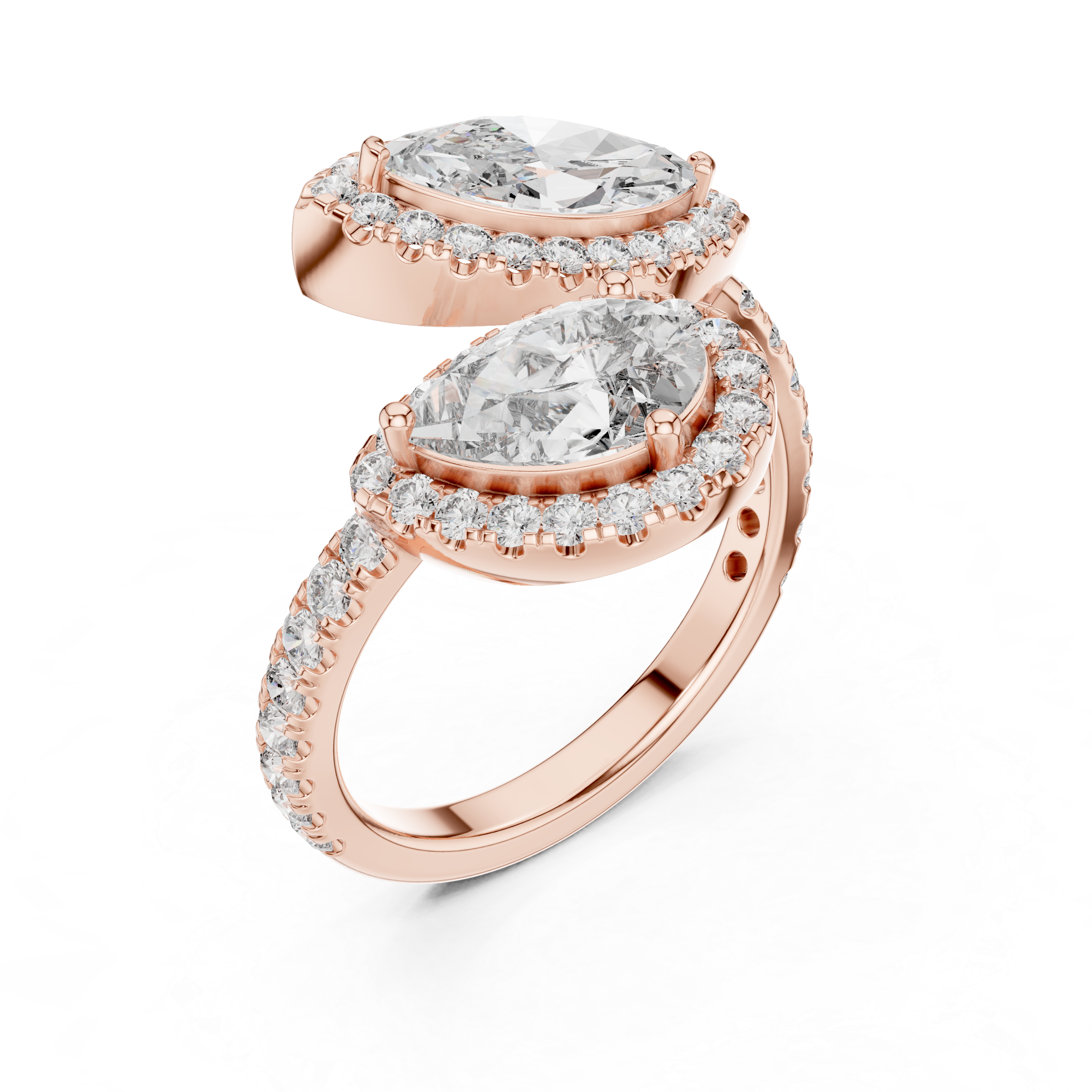 Luxury Toi Et Moi Diamond Ring