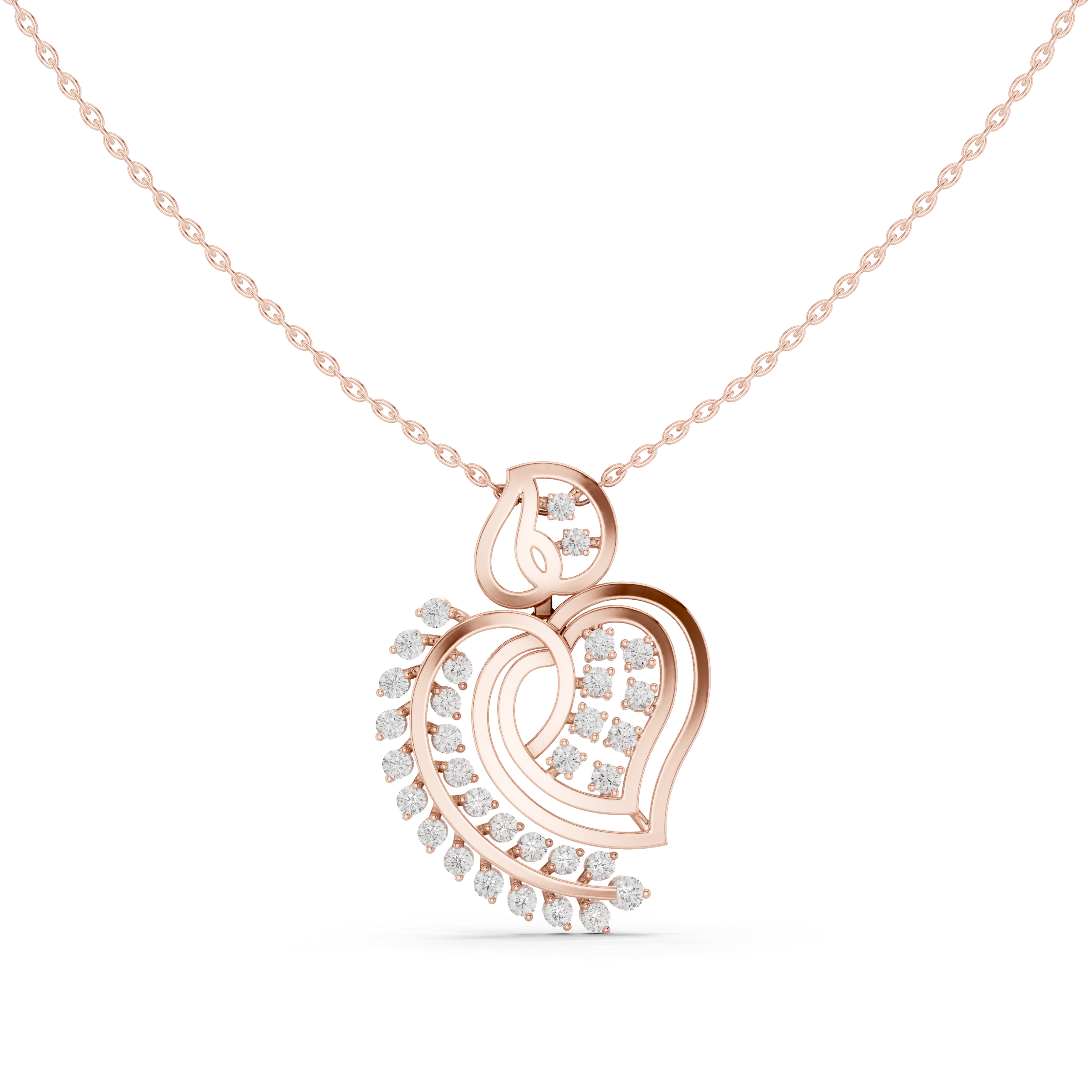 Royal Heart Diamond Pendant