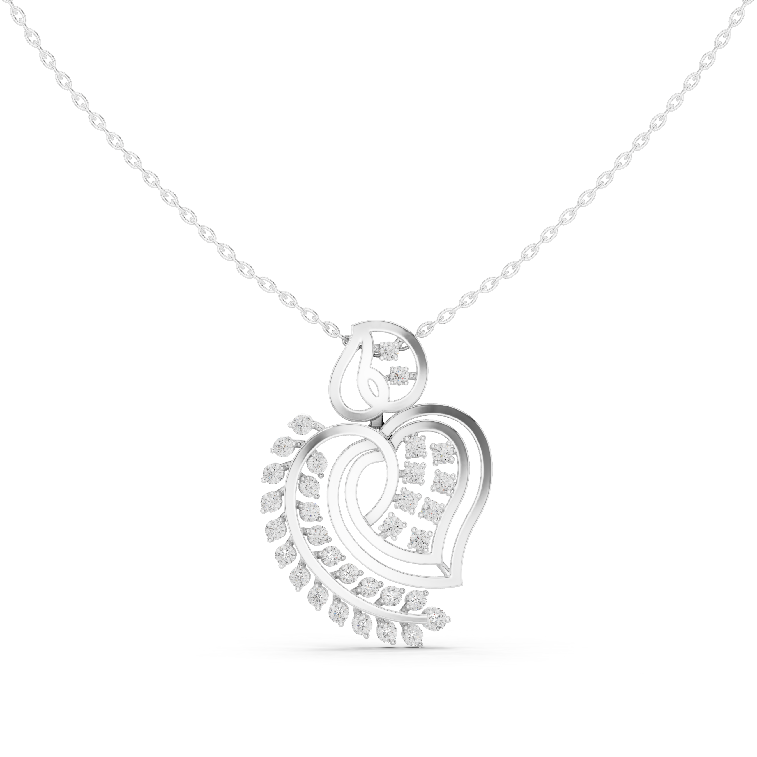 Royal Heart Diamond Pendant