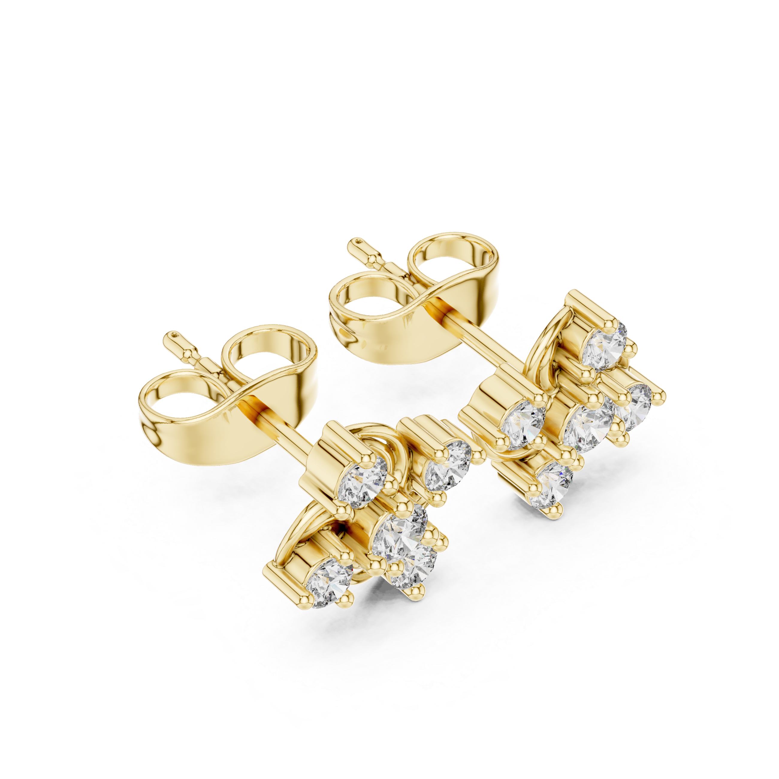 Luxury Swirl Diamond Earrings