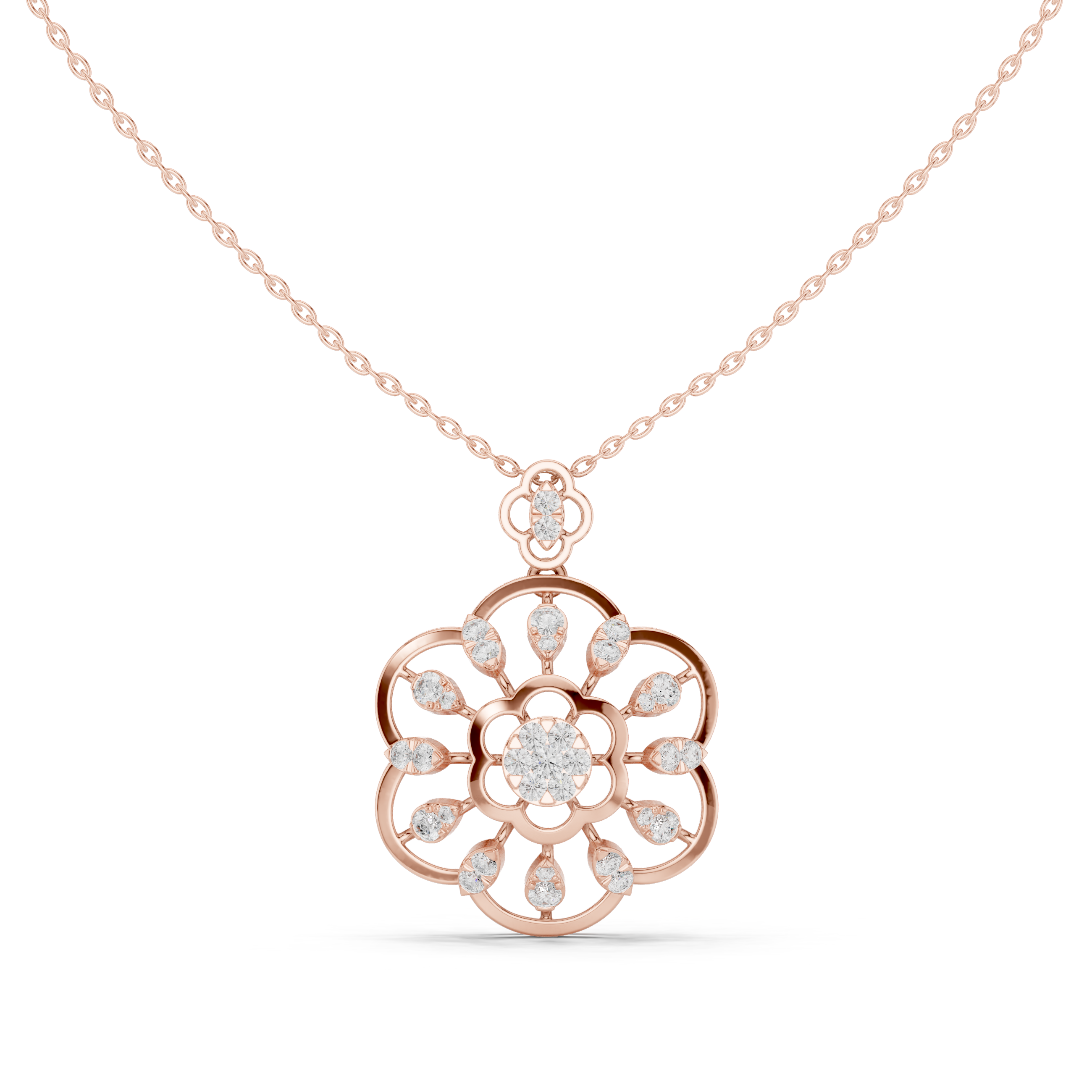 Imperial Blossom Diamond Pendant