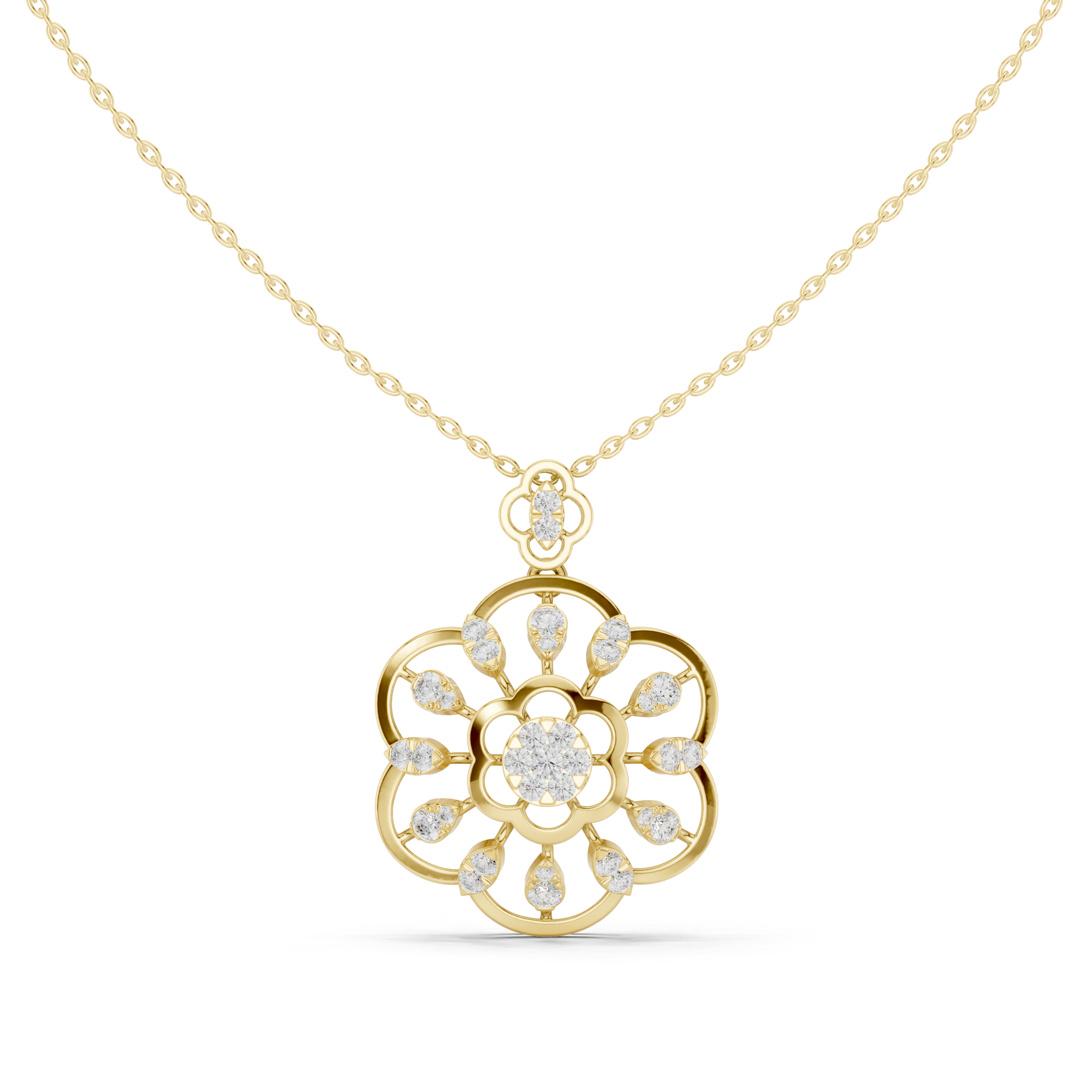 Imperial Blossom Diamond Pendant
