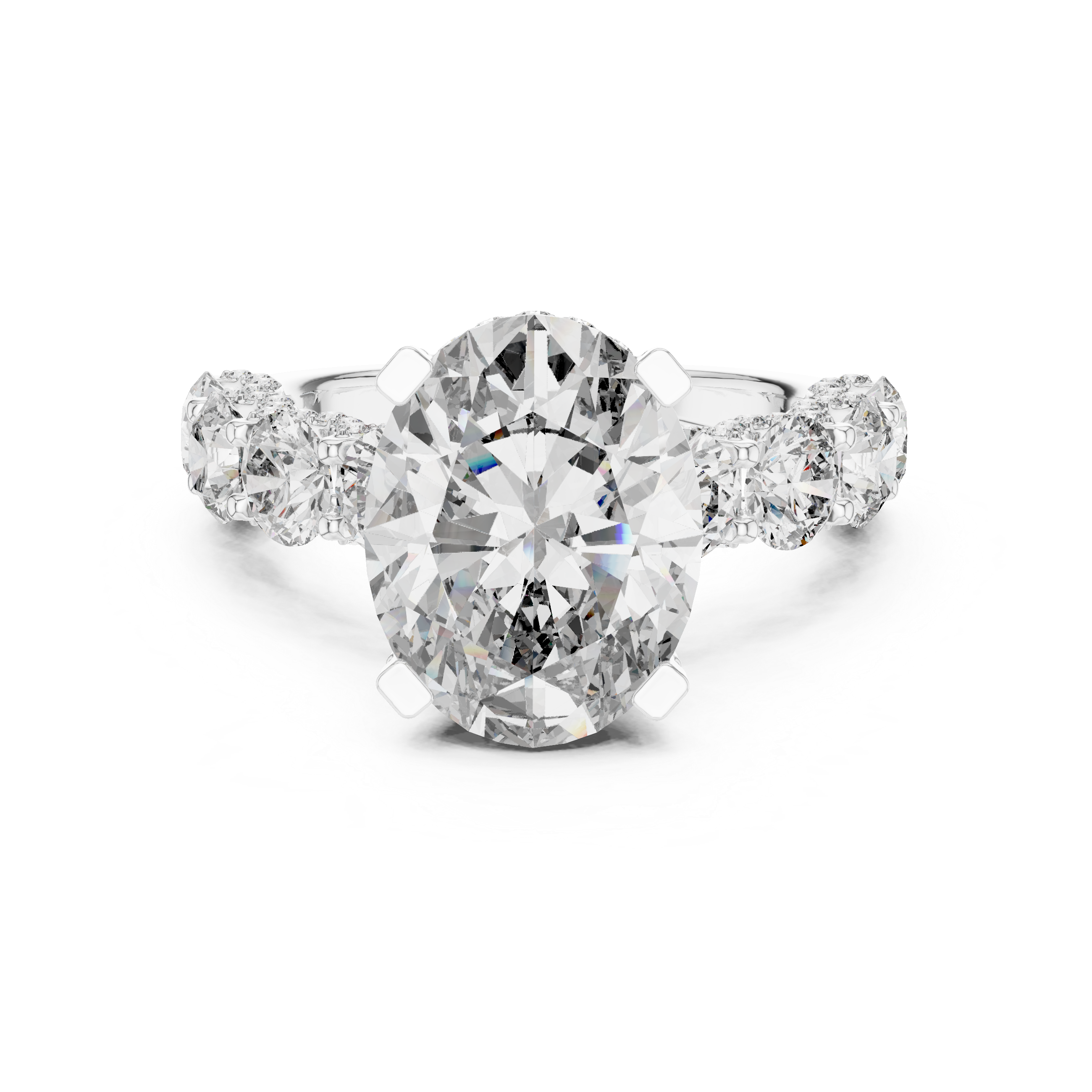 Luxury Oval Diamond Halo Ring