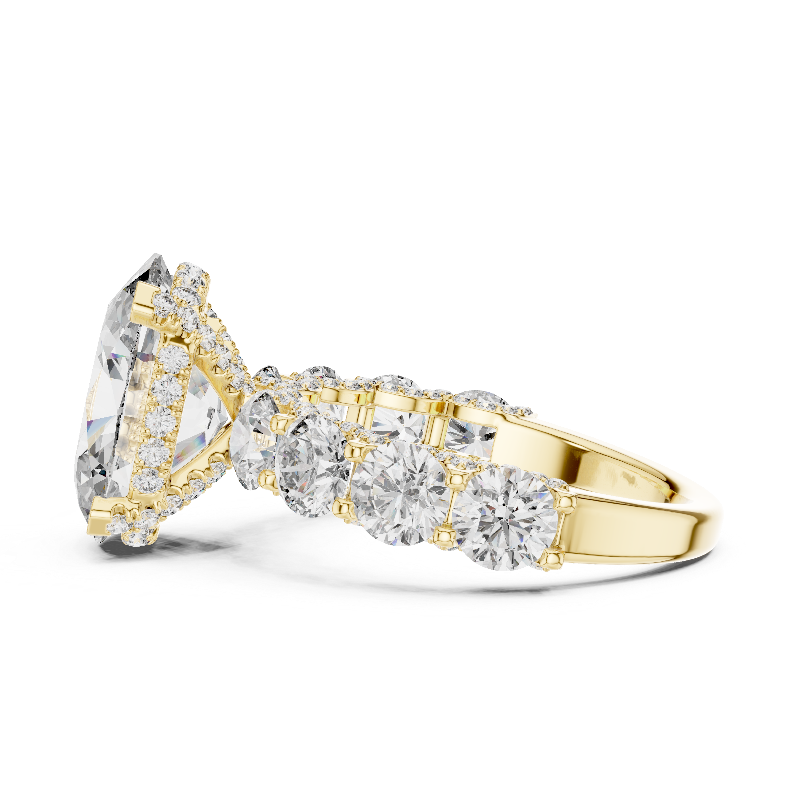 Luxury Oval Diamond Halo Ring