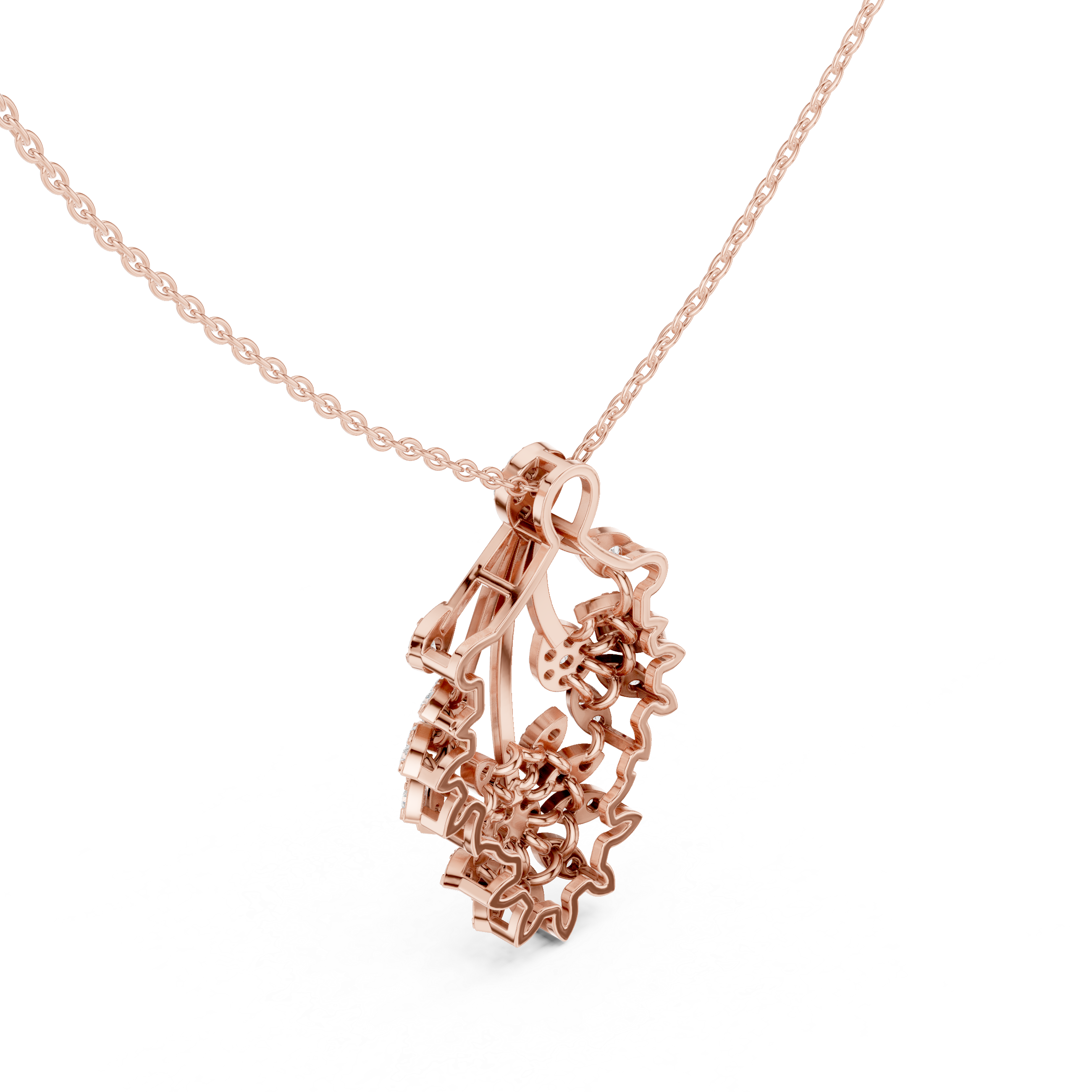 Imperial Diamond Cascade Pendant