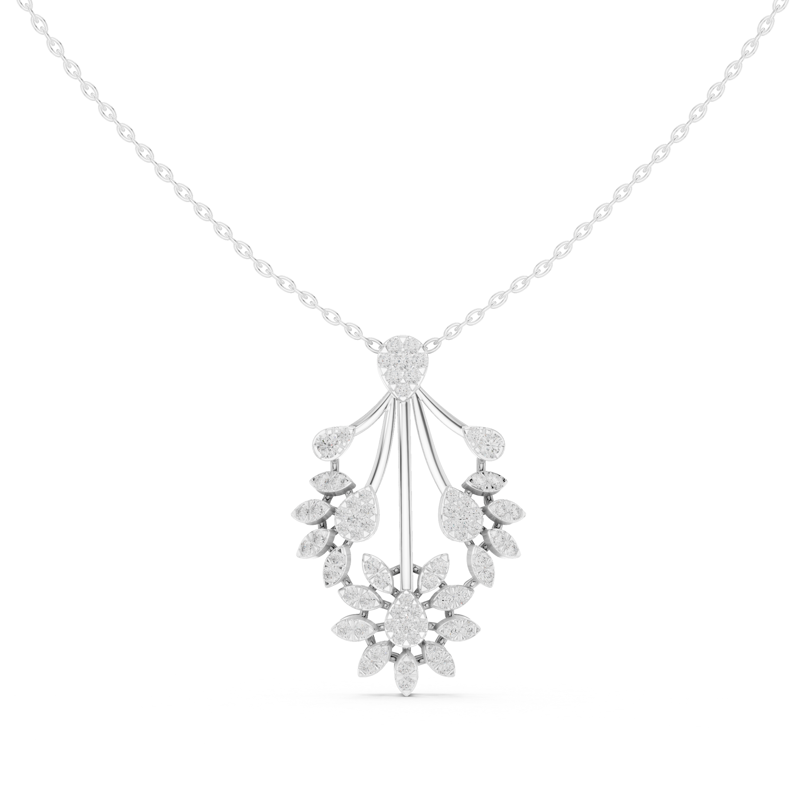 Imperial Diamond Cascade Pendant