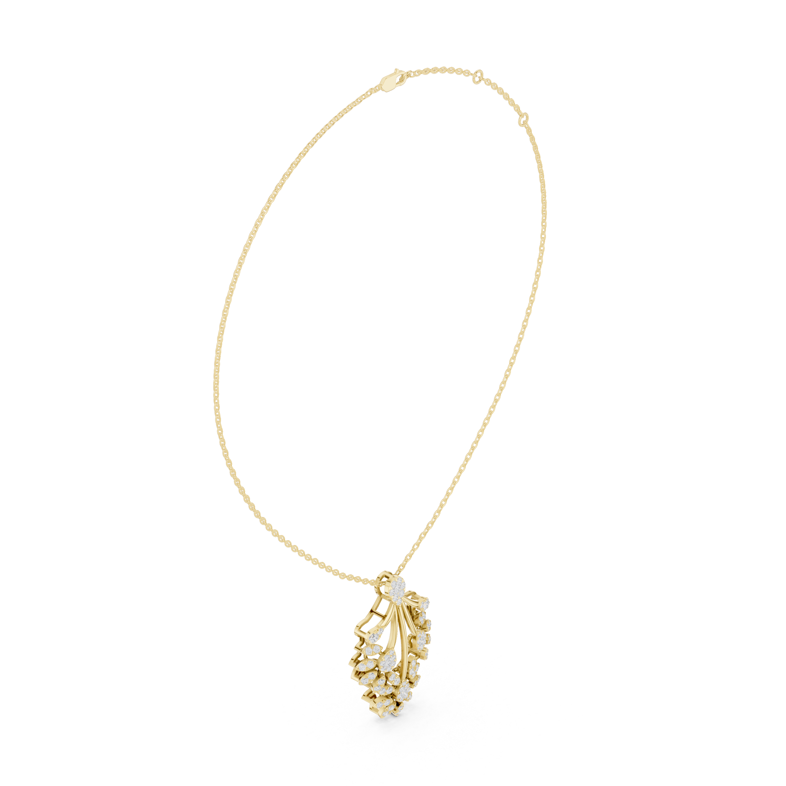 Imperial Diamond Cascade Pendant