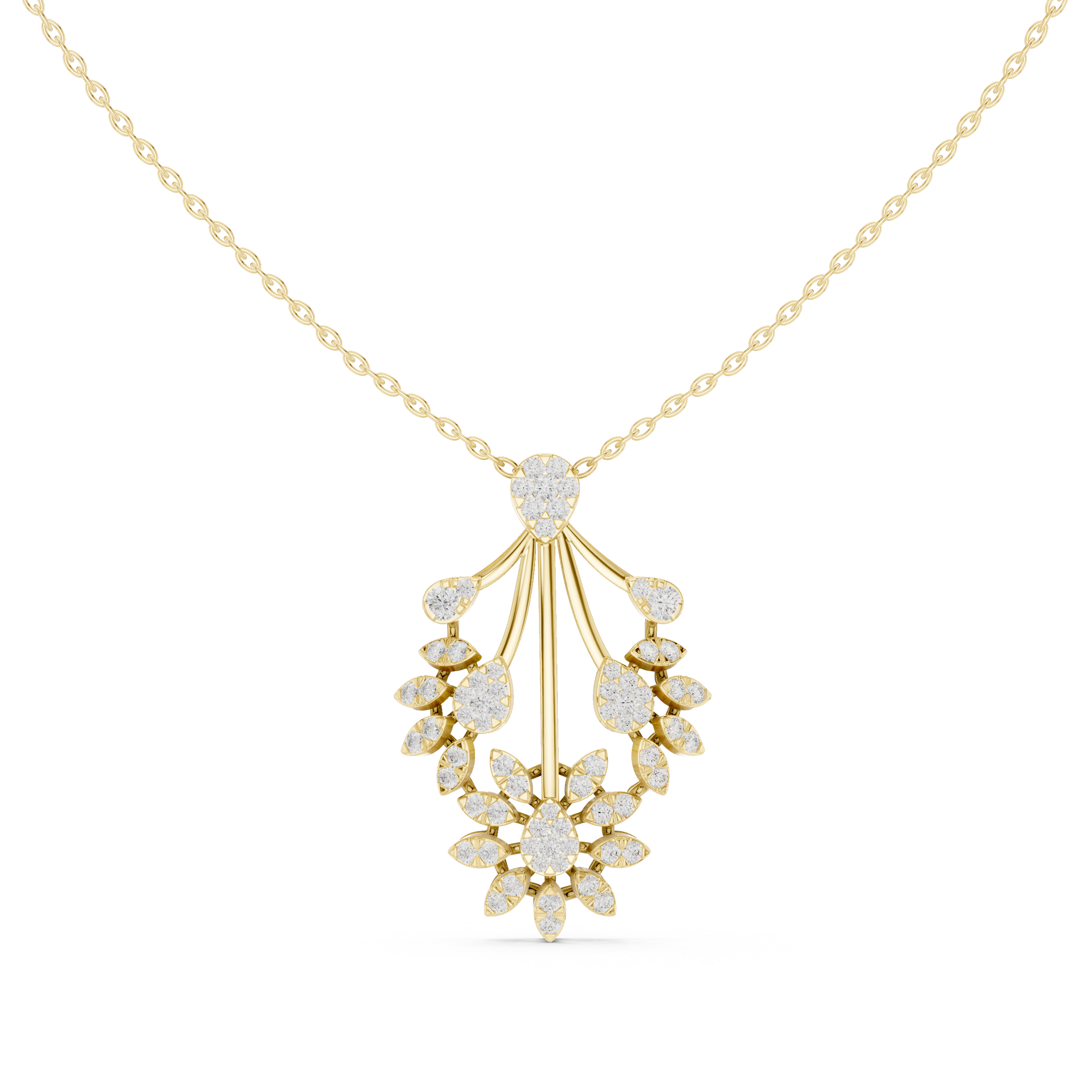 Imperial Diamond Cascade Pendant