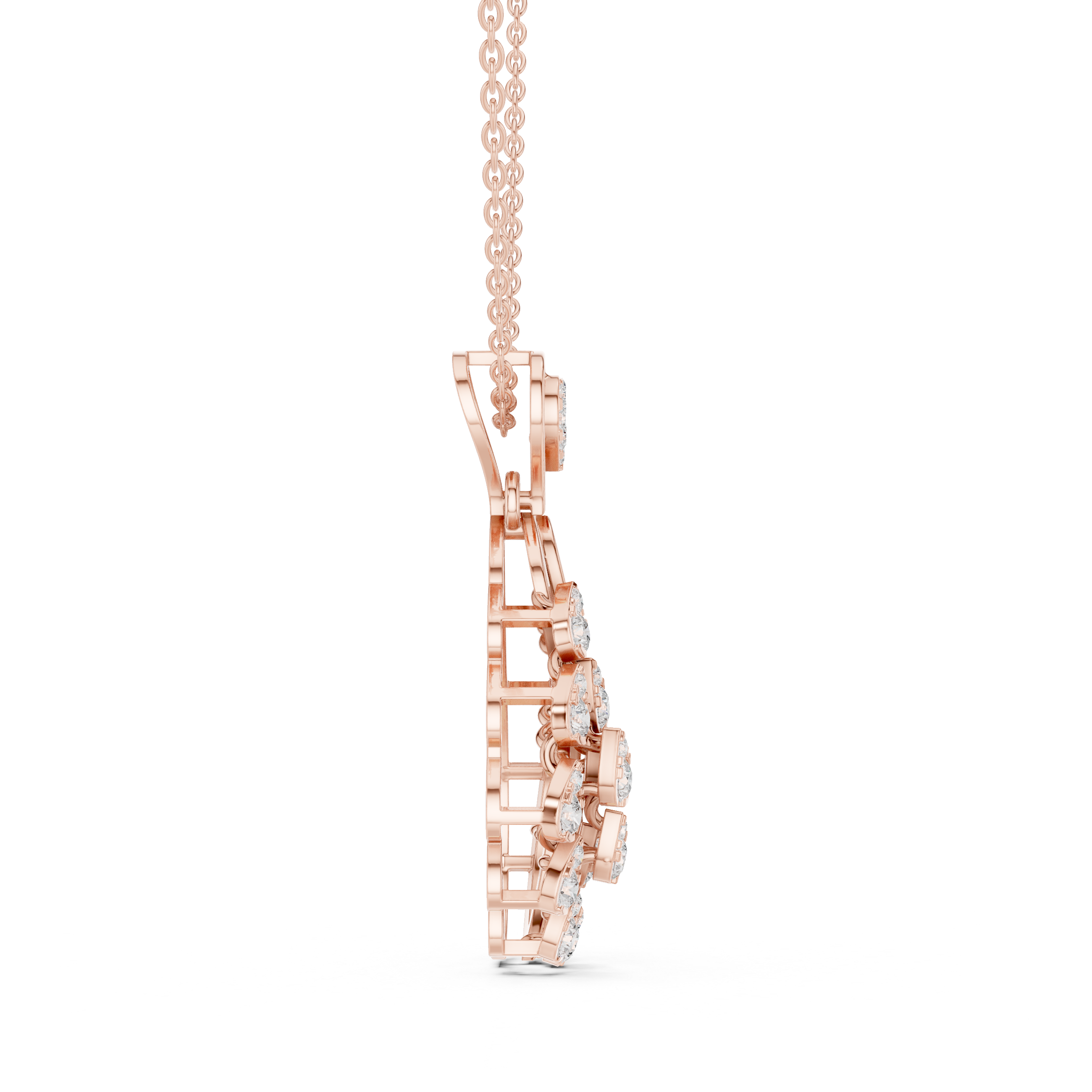 Elegant Diamond Drop Pendant