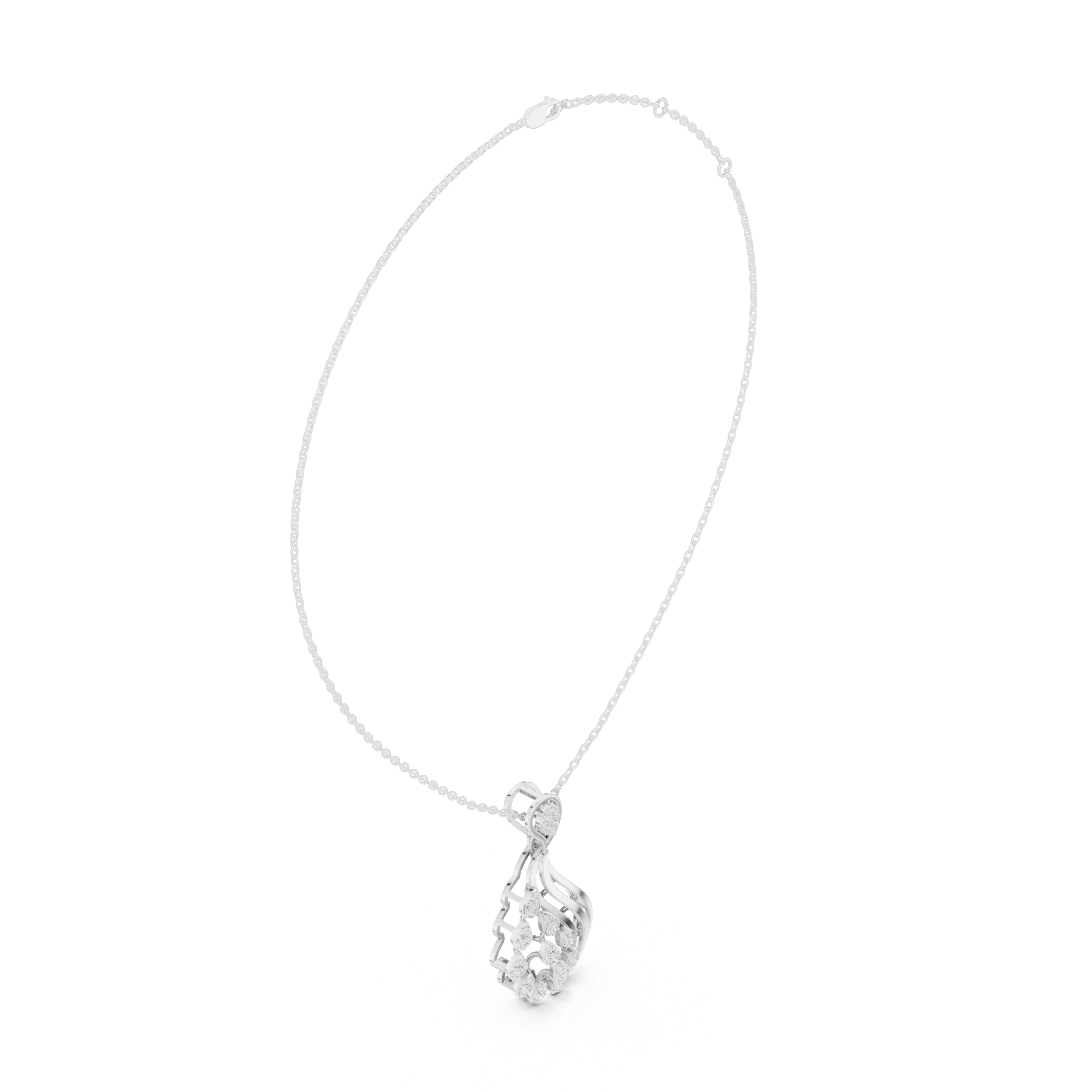 Elegant Diamond Drop Pendant