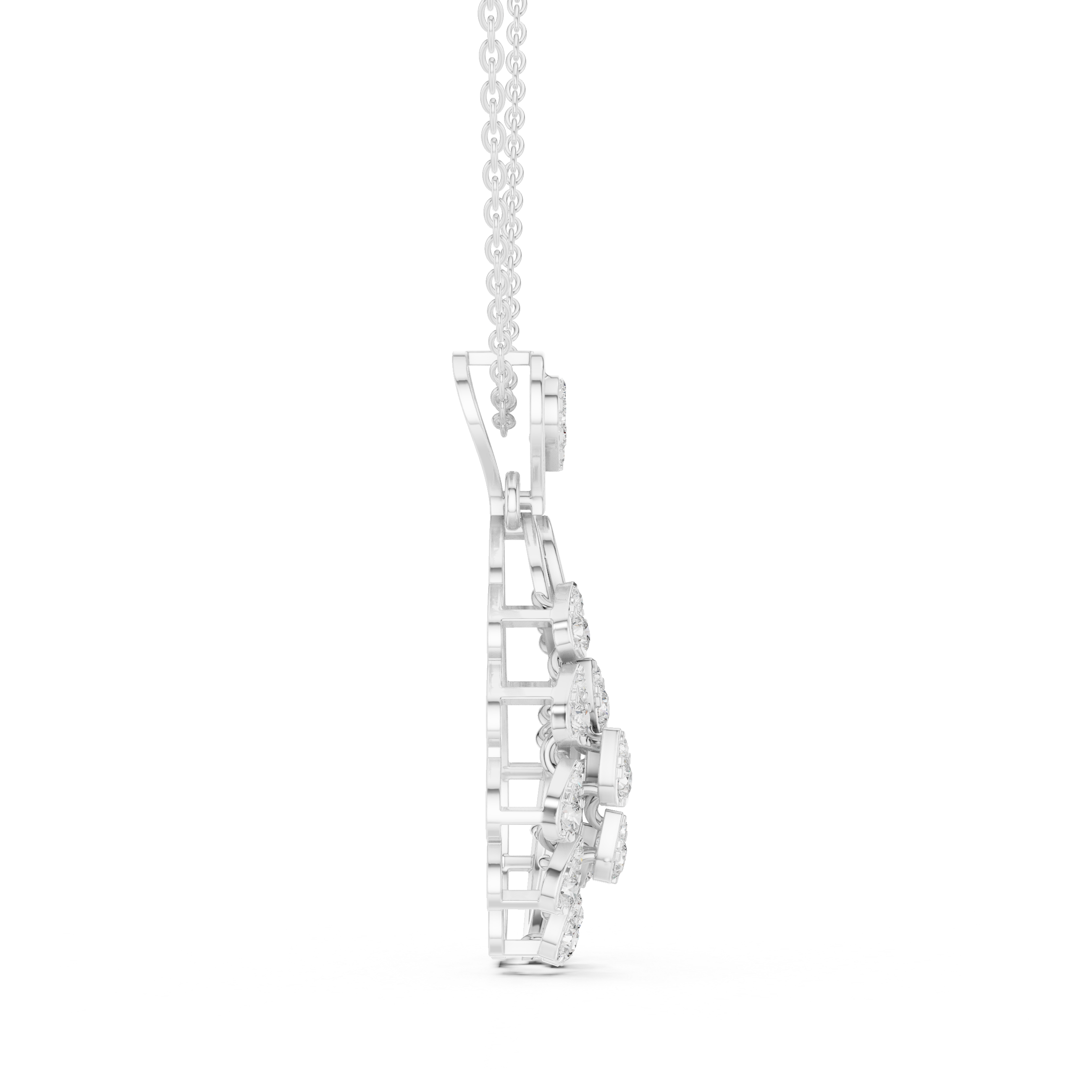 Elegant Diamond Drop Pendant