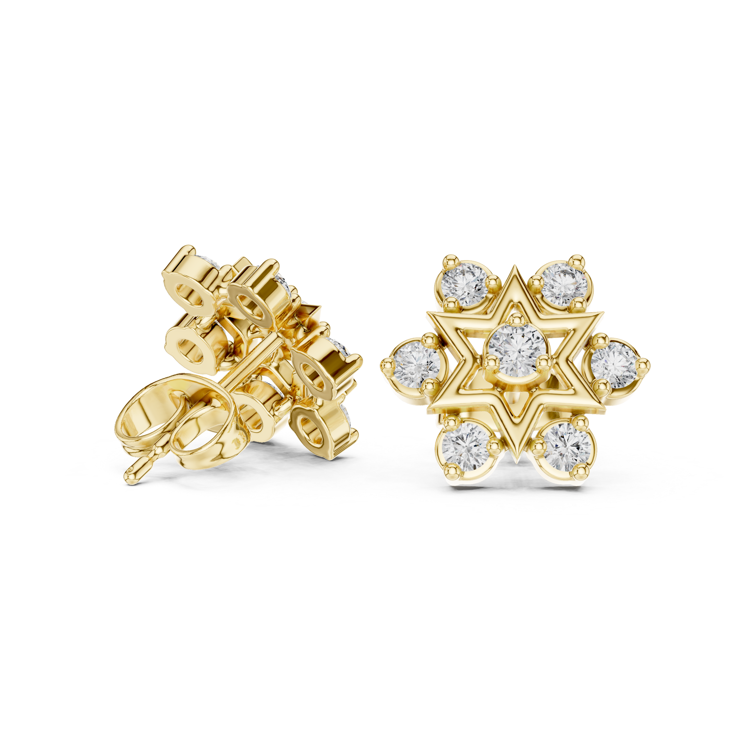 Luxury Star Diamond Earrings