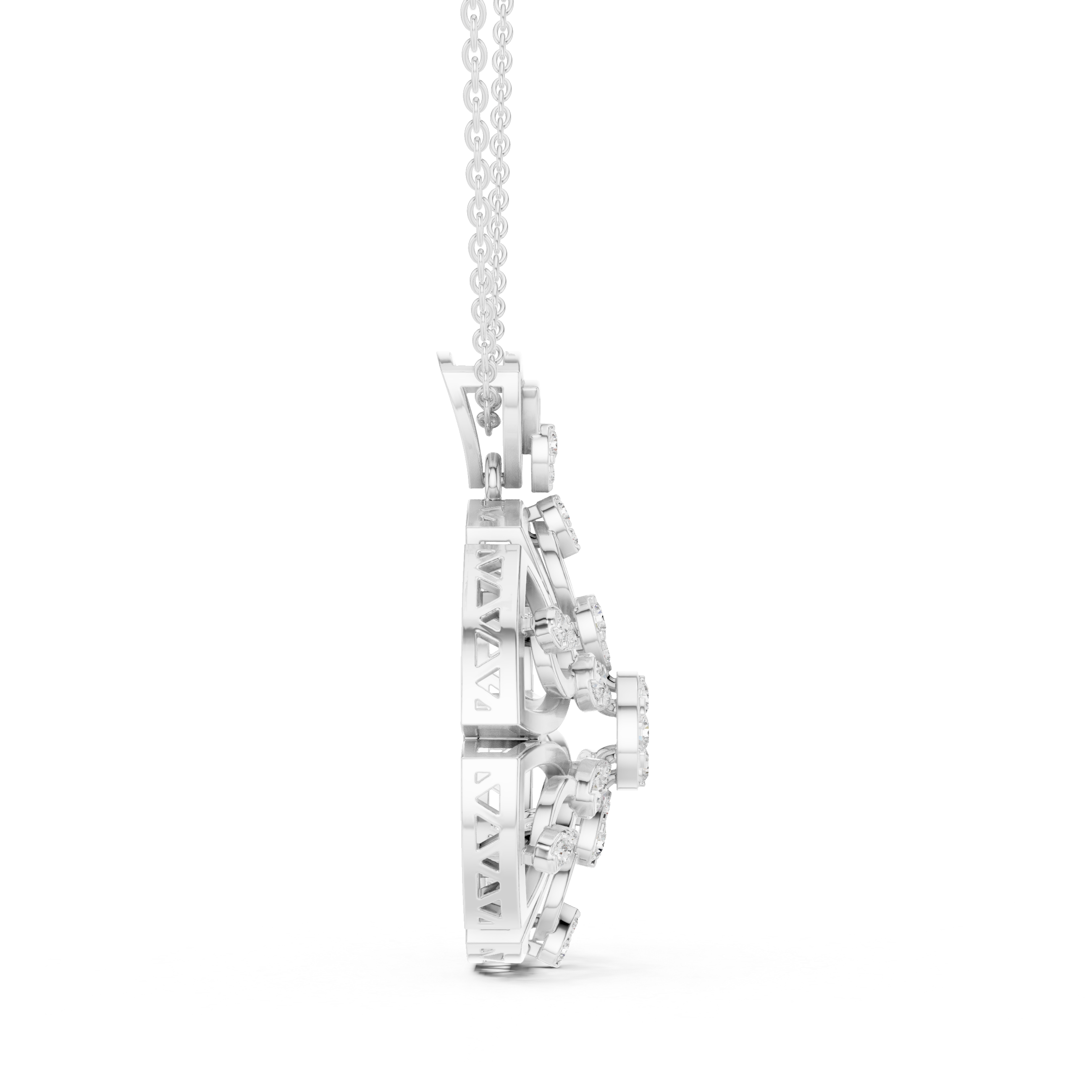 Royal Floral Diamond Pendant