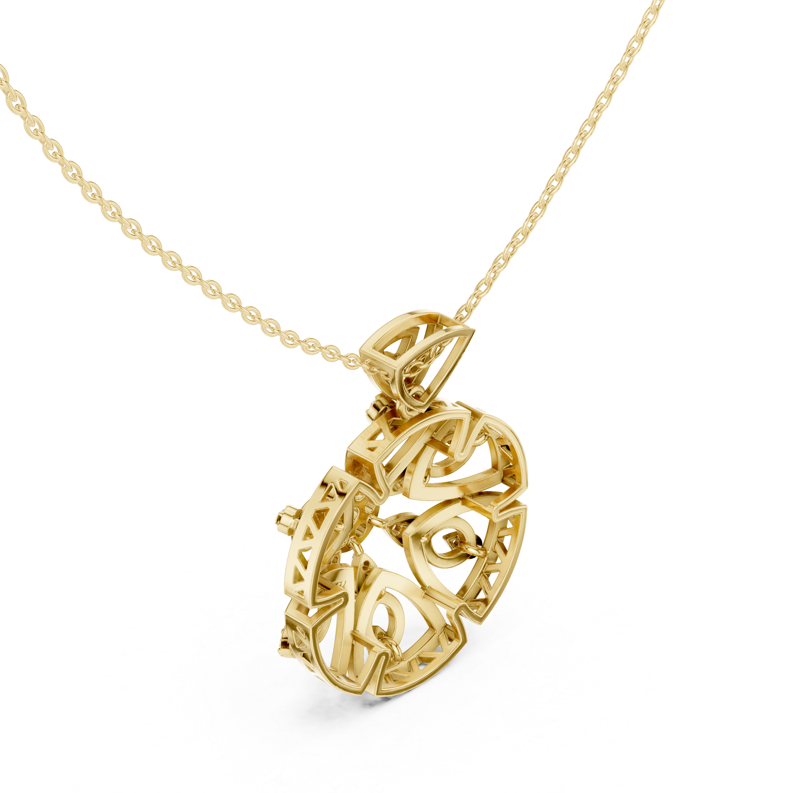 Royal Floral Diamond Pendant