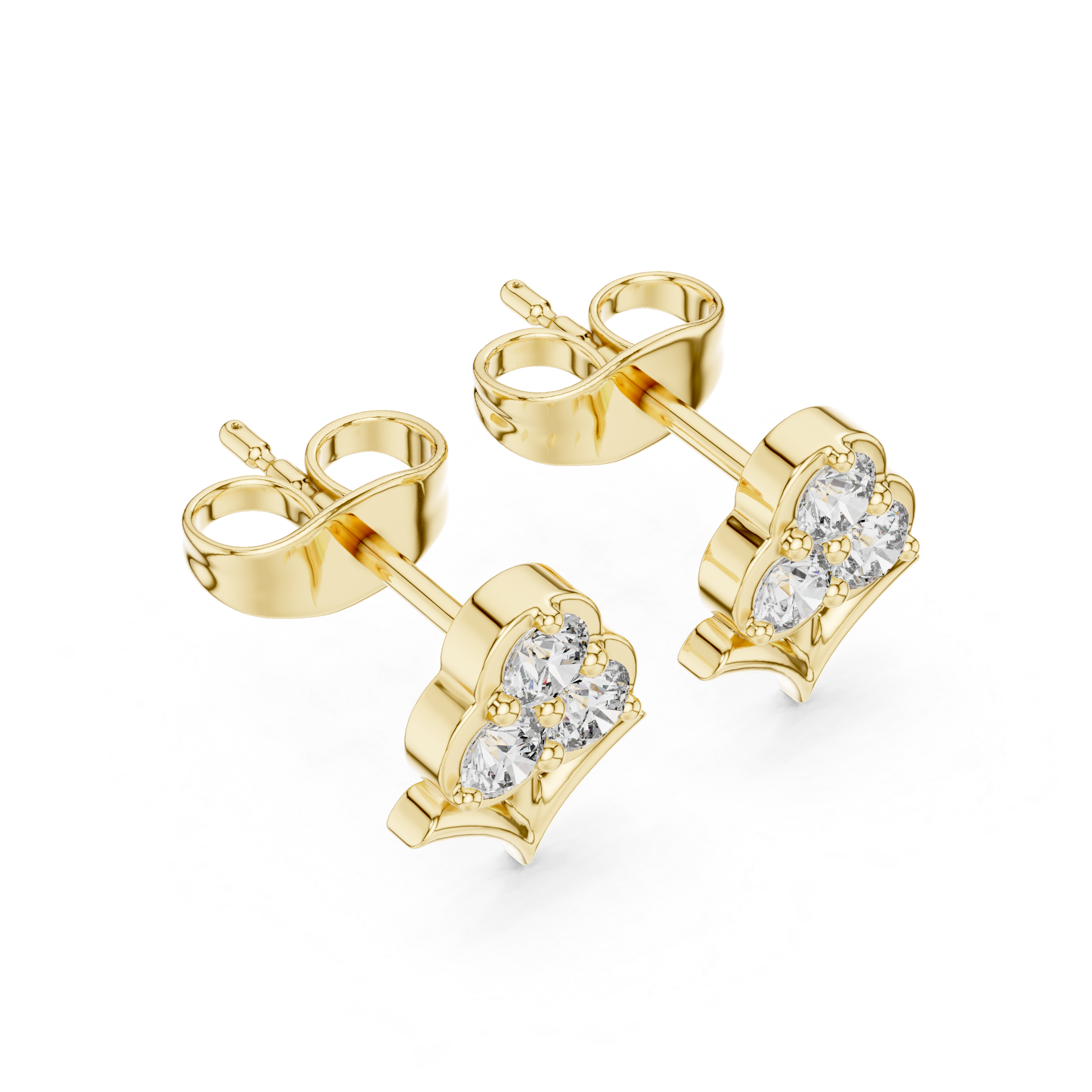 Luxury Diamond Flower Earrings