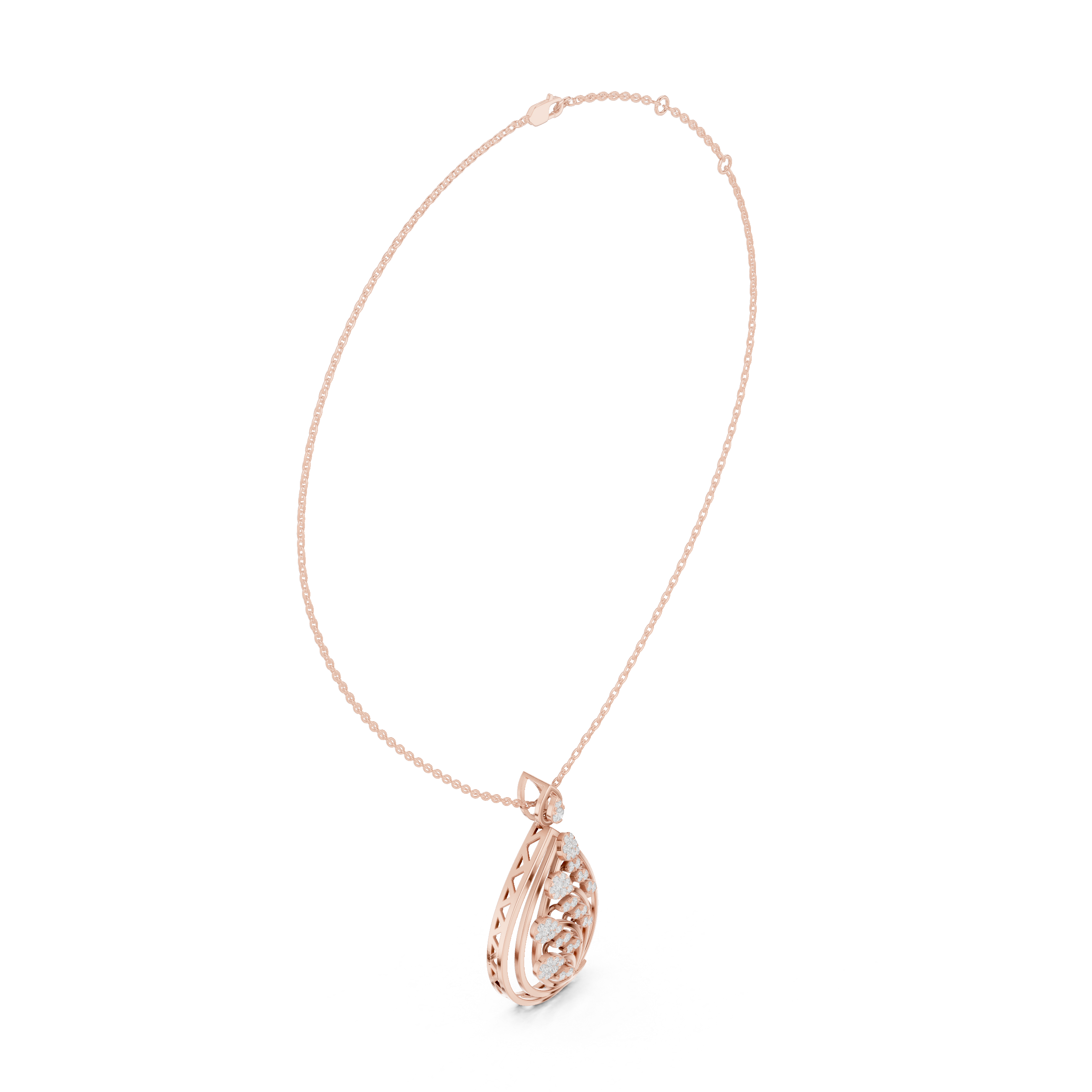 Luxury Diamond Teardrop Pendant