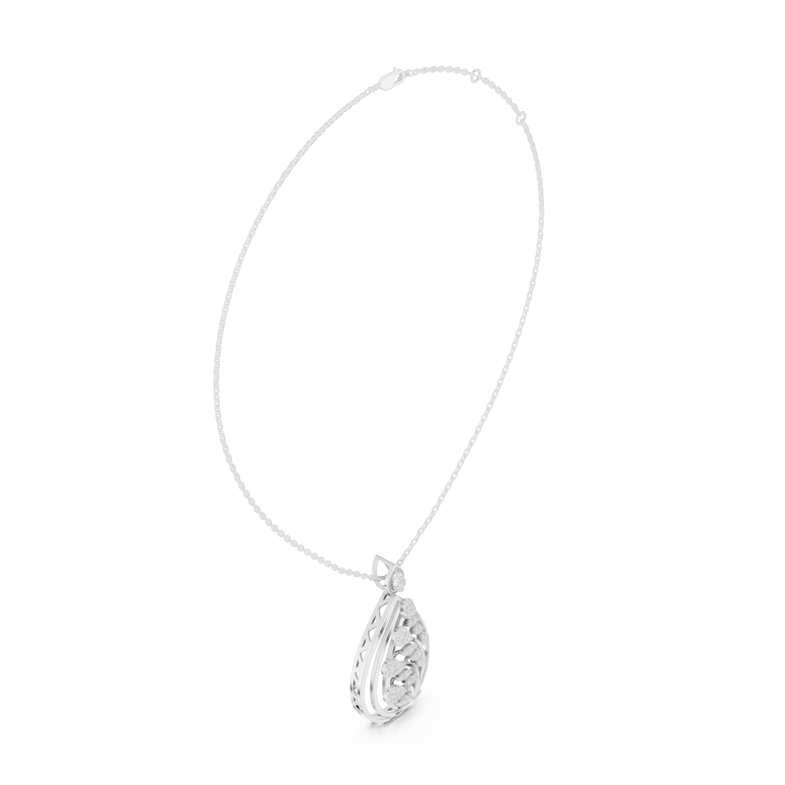 Luxury Diamond Teardrop Pendant