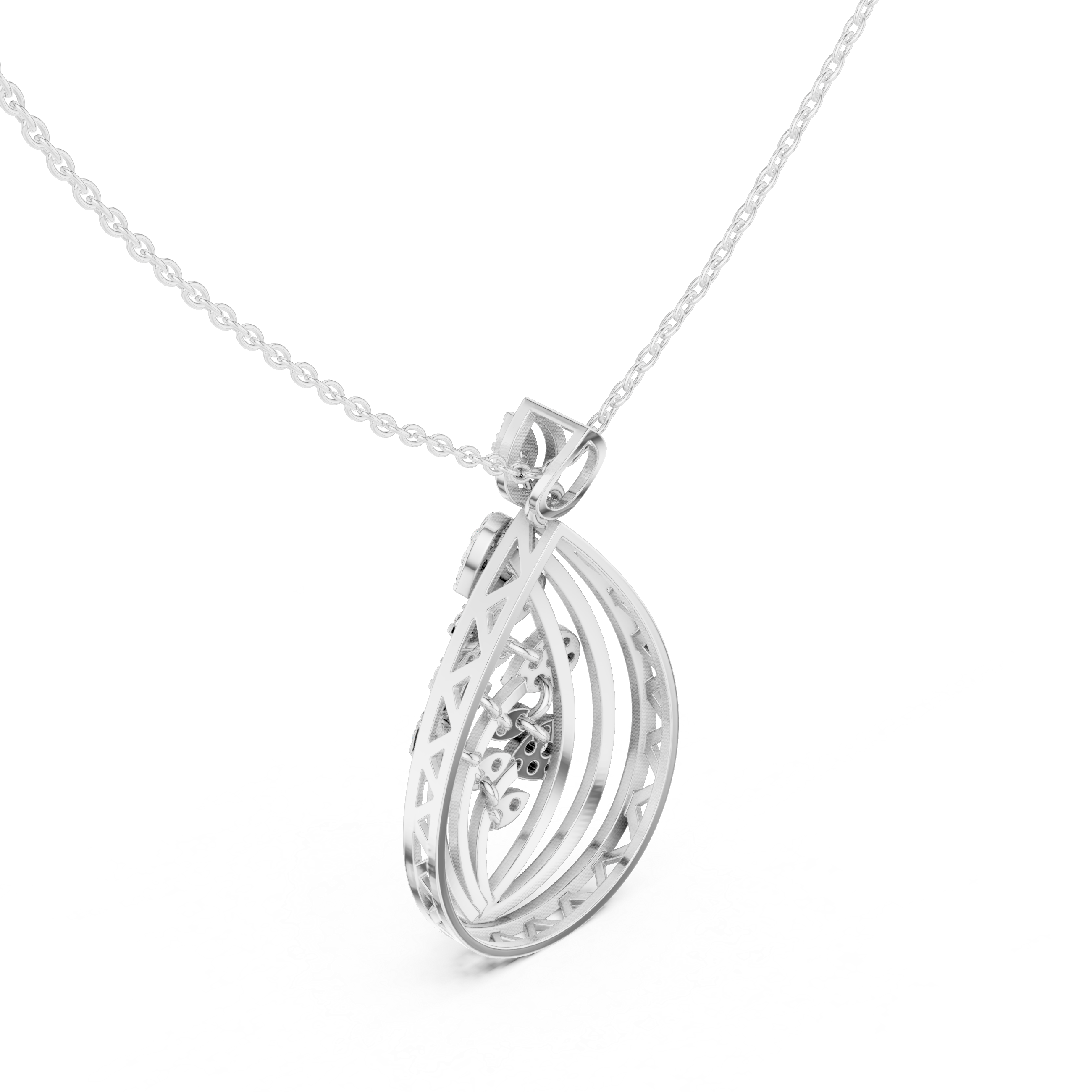 Luxury Diamond Teardrop Pendant