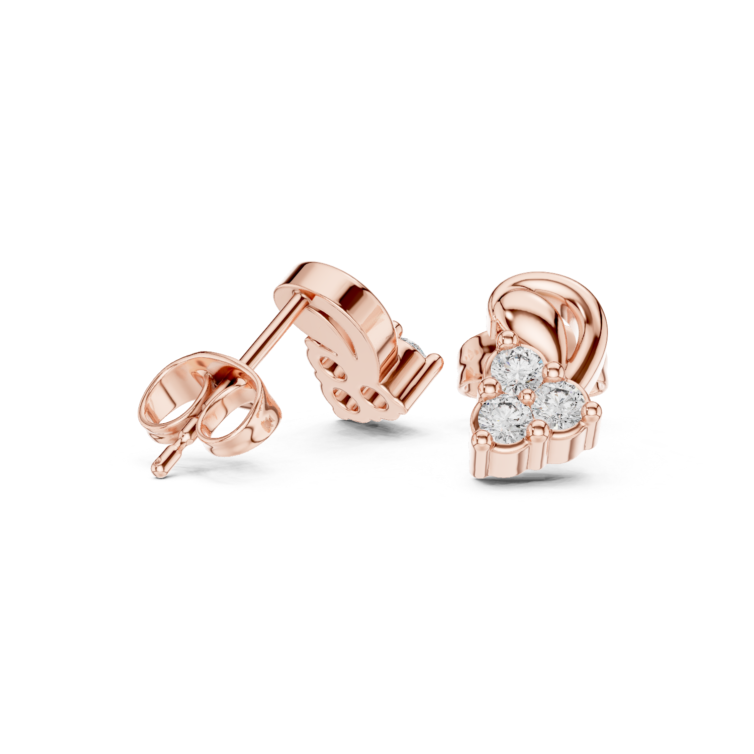 Luxury Diamond Loop Earrings