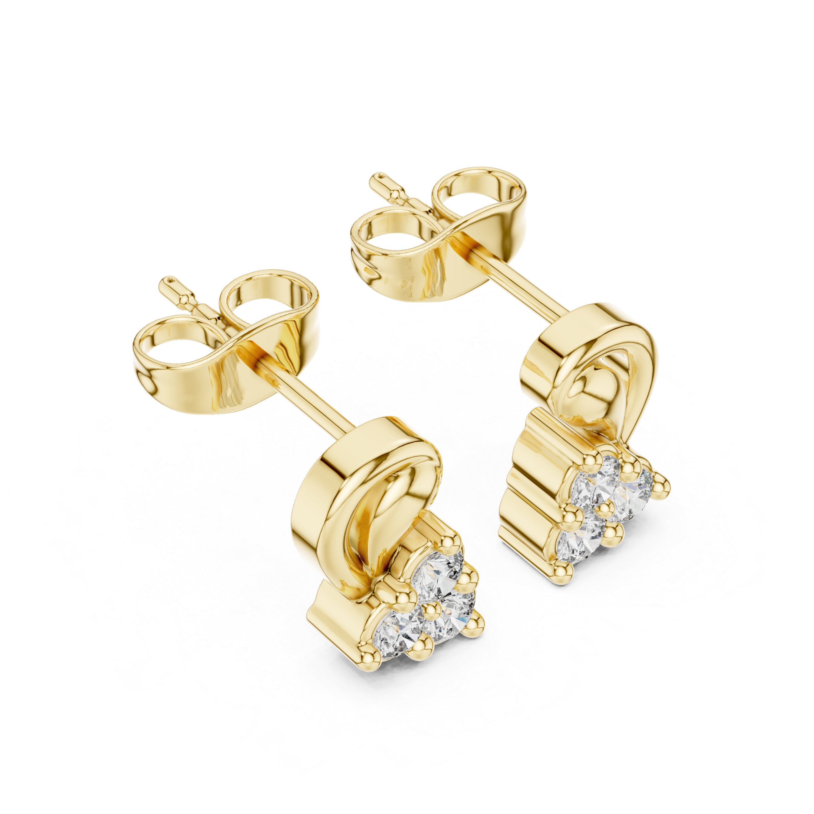 Luxury Diamond Loop Earrings