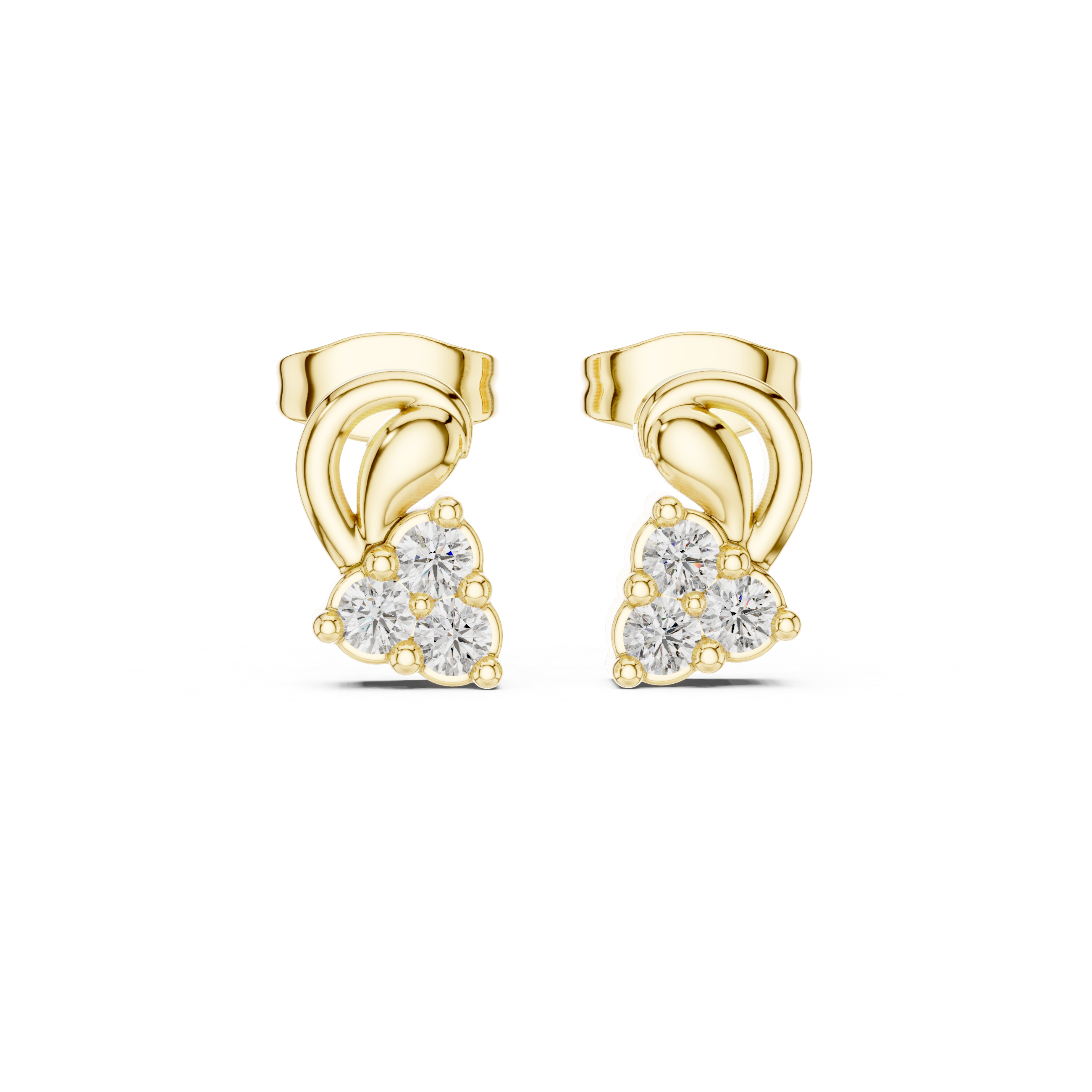 Luxury Diamond Loop Earrings