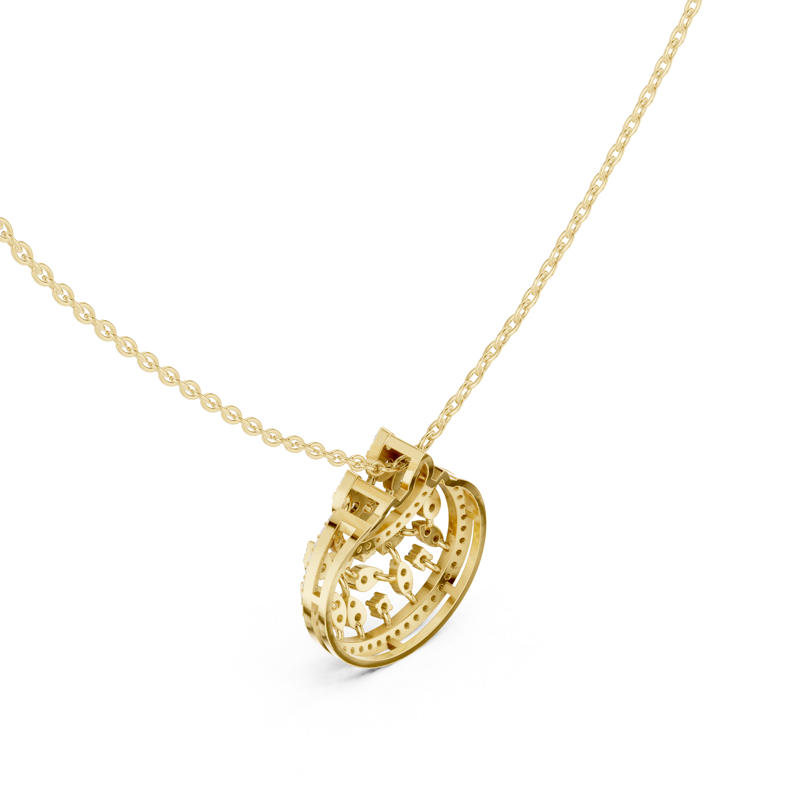 Luxury Floral Drop Pendant