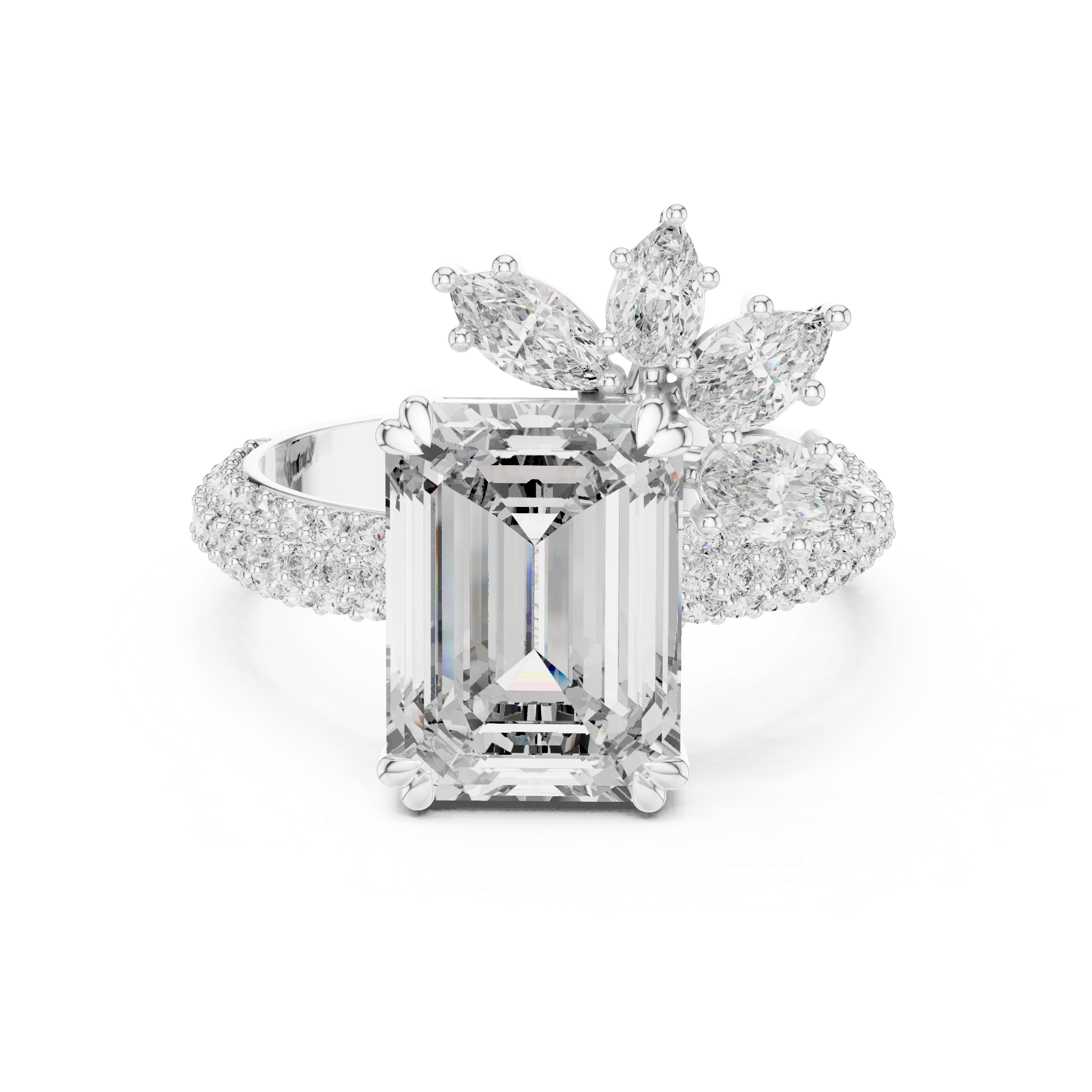 Luxury Emerald Diamond Ring