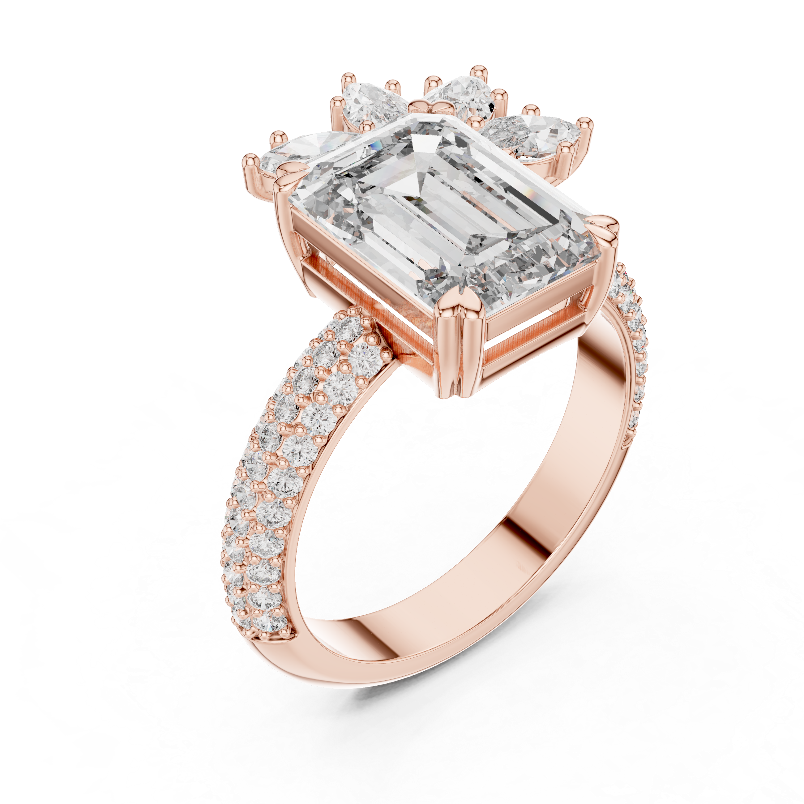 Luxury Emerald Diamond Ring