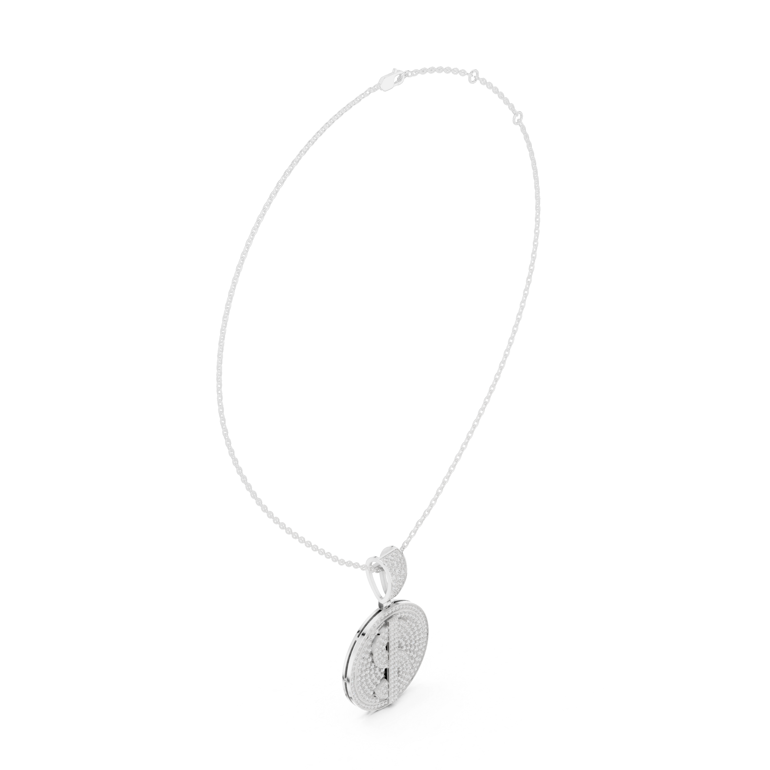 Luxury Dollar Sign Diamond Pendant
