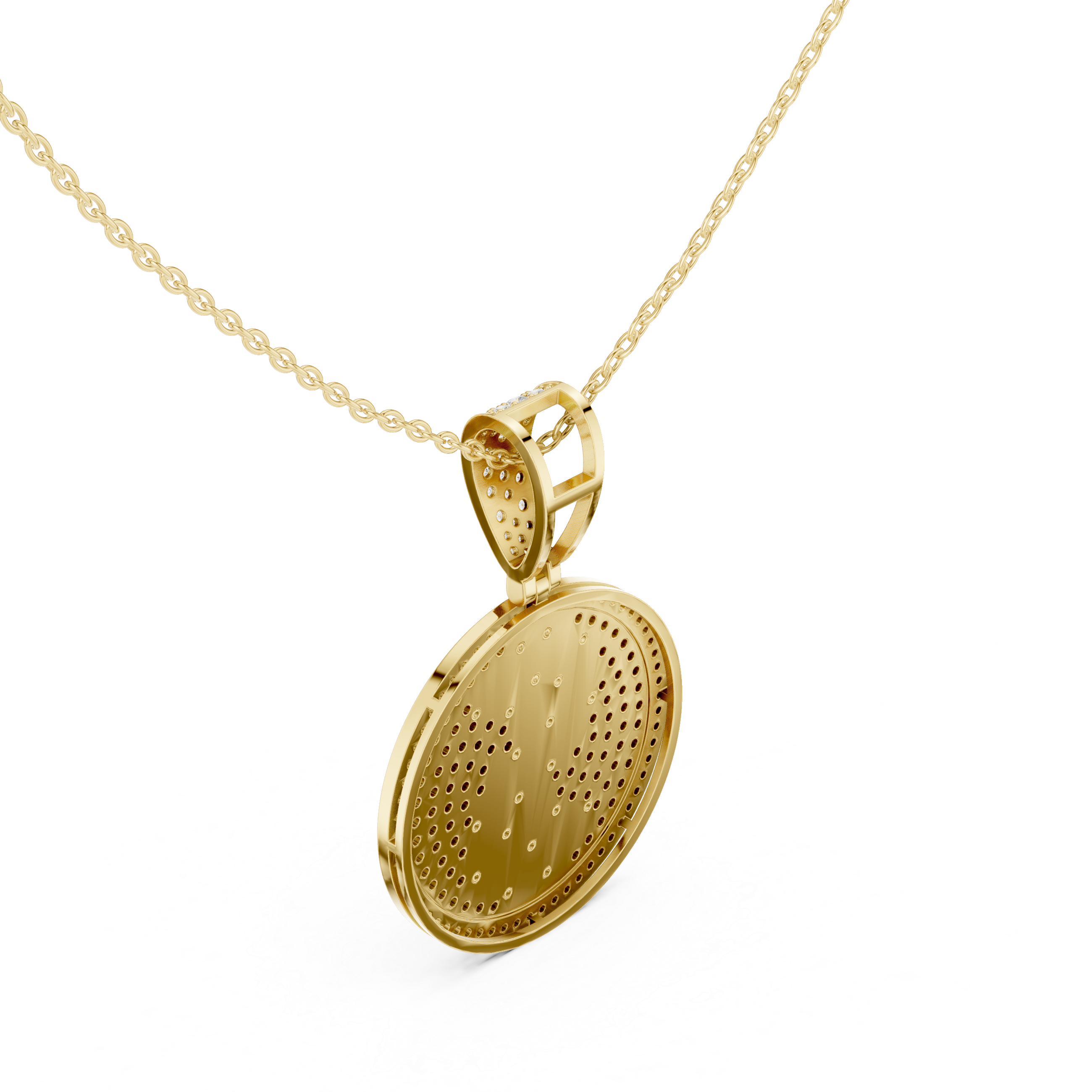 Luxury Dollar Sign Diamond Pendant