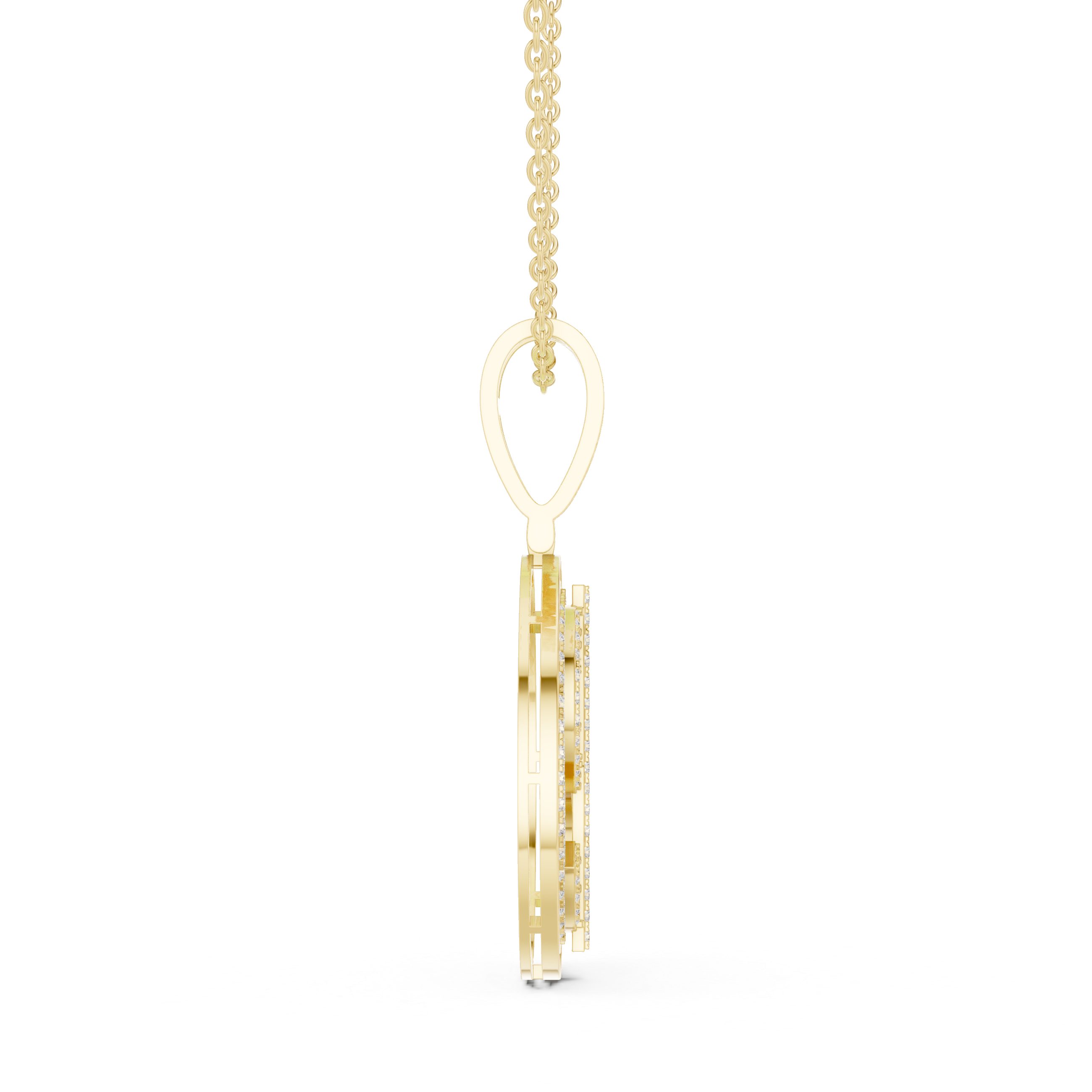 Luxury Dollar Sign Diamond Pendant