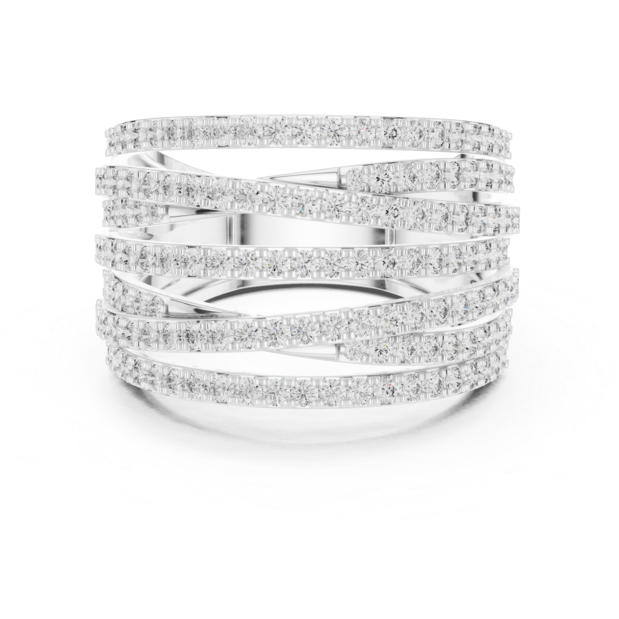 Multi Row Diamond Ring